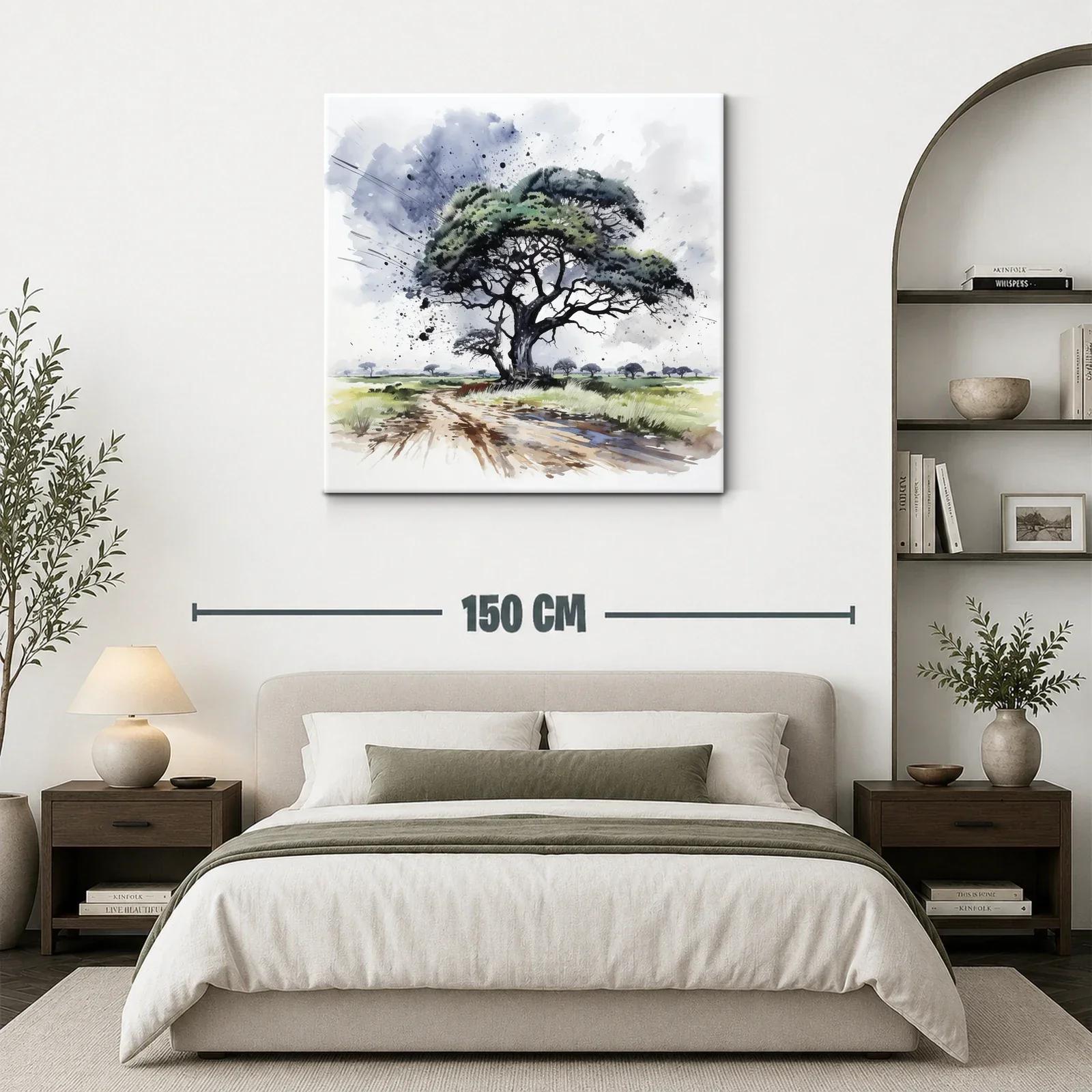 Árbol solitario en paisaje natural con efectos dinámicos — miniatura 3