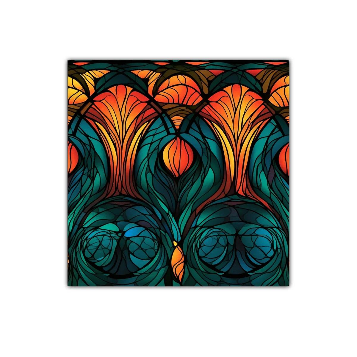 Diseño abstracto con vibrantes tonos cálidos y fríos en contraste — imagen principal