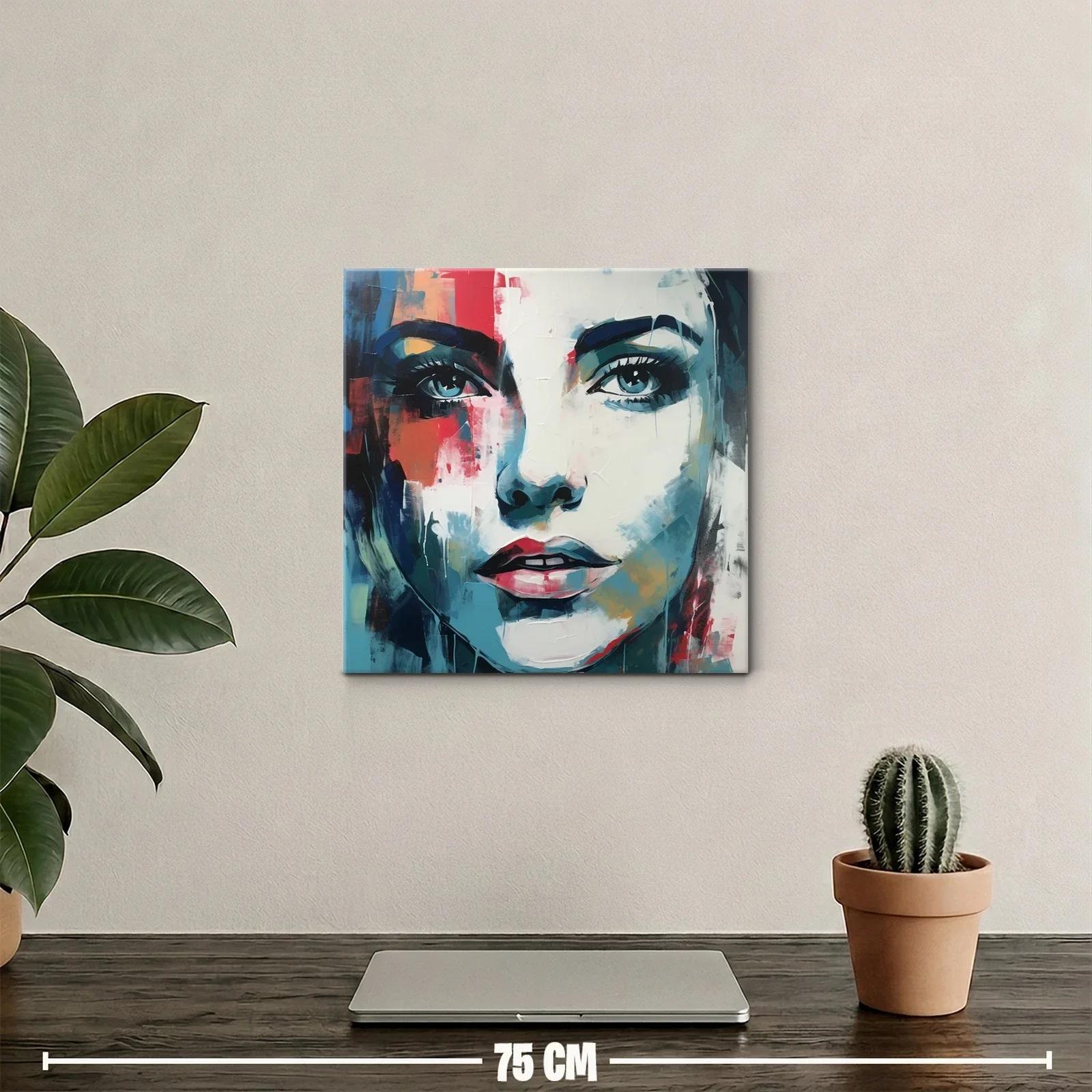 Retrato expresivo de mujer con paleta vibrante — miniatura 2