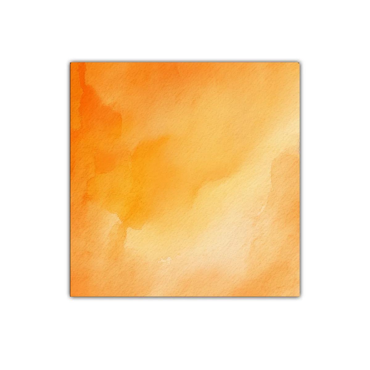 Cuadro abstracto con tonos cálidos en naranja y amarillo — imagen principal