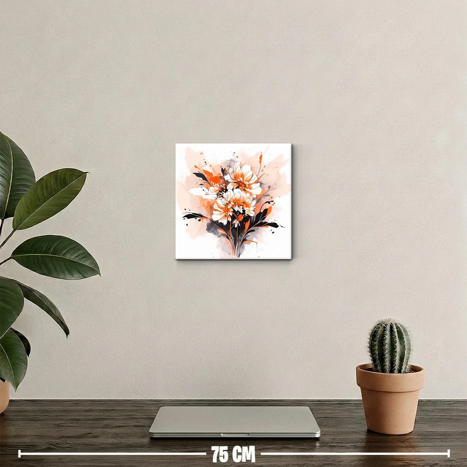 Flores vibrantes con tonos anaranjados y negros — miniatura 2
