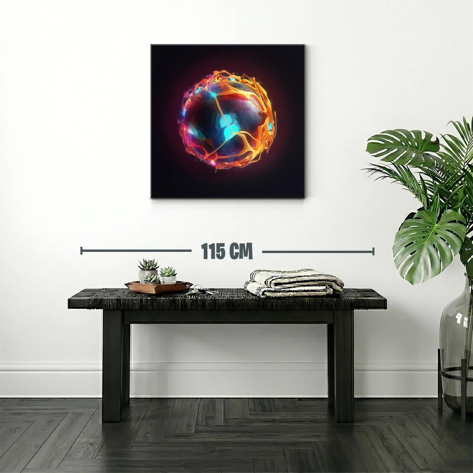 Esfera luminosa con patrones abstractos y energía vibrante — miniatura 2