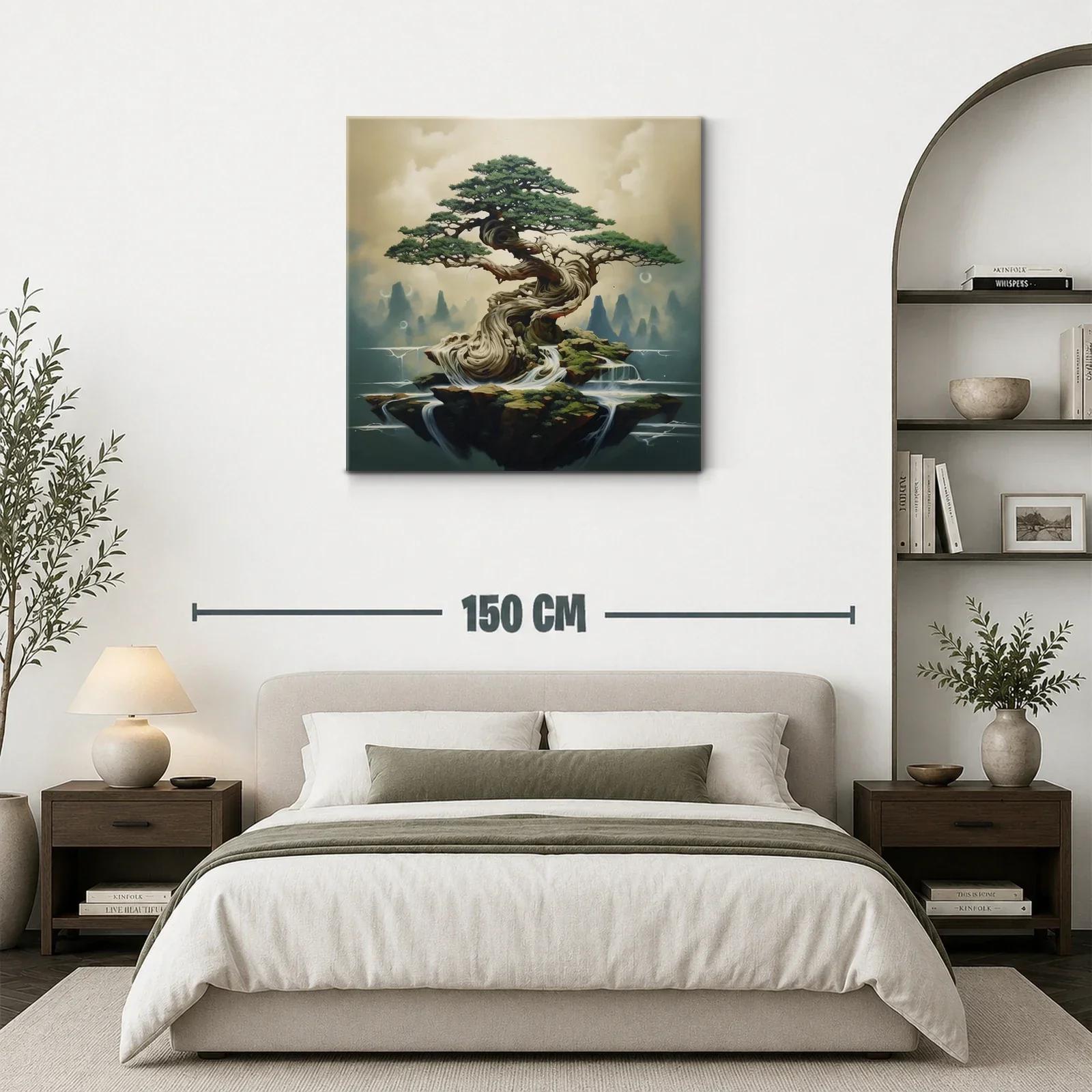 Árbol místico entre aguas y rocas flotantes — miniatura 3