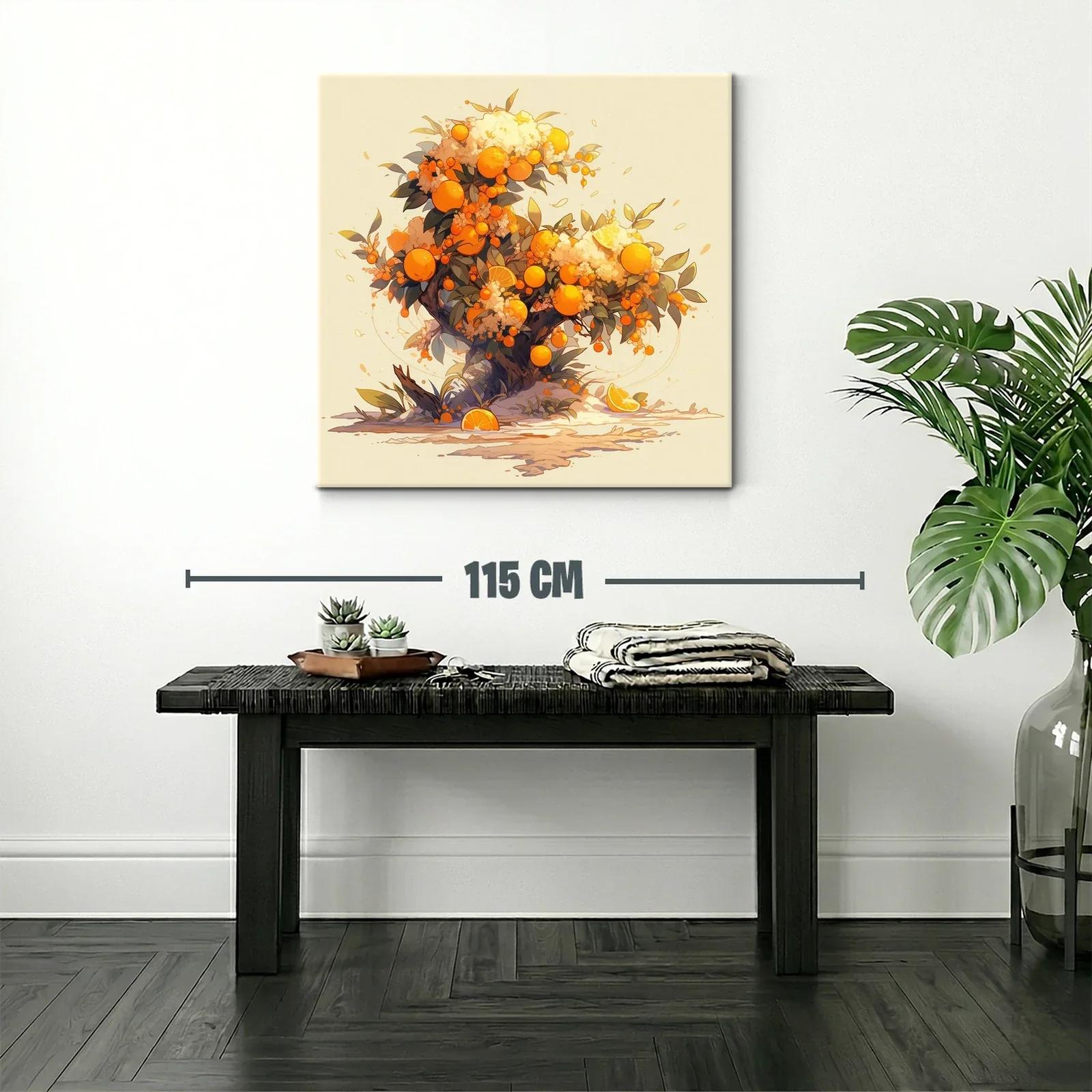 Árbol de naranjas vibrante y lleno de vida — miniatura 2