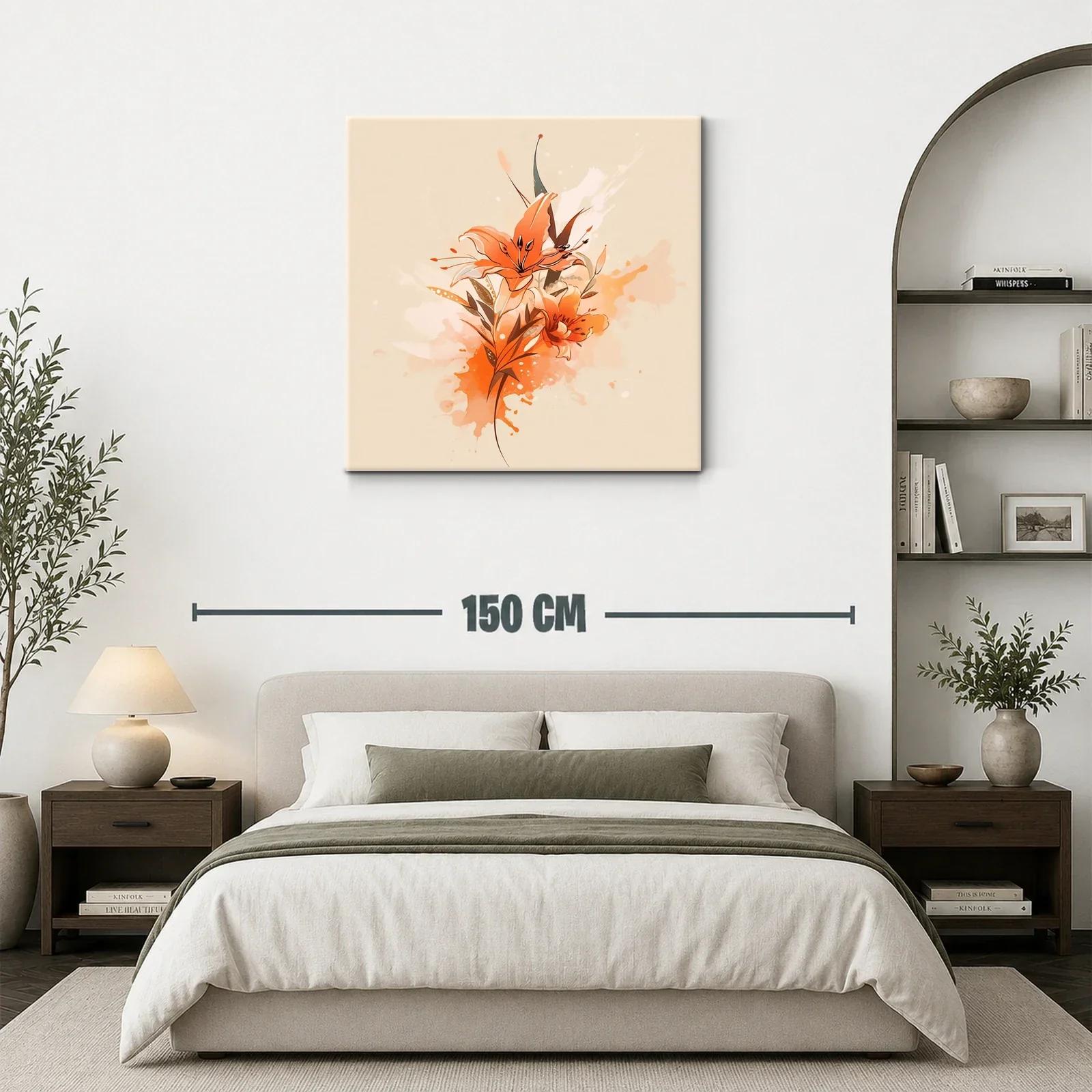 Flores en tonos cálidos con estilo moderno y delicado — miniatura 3