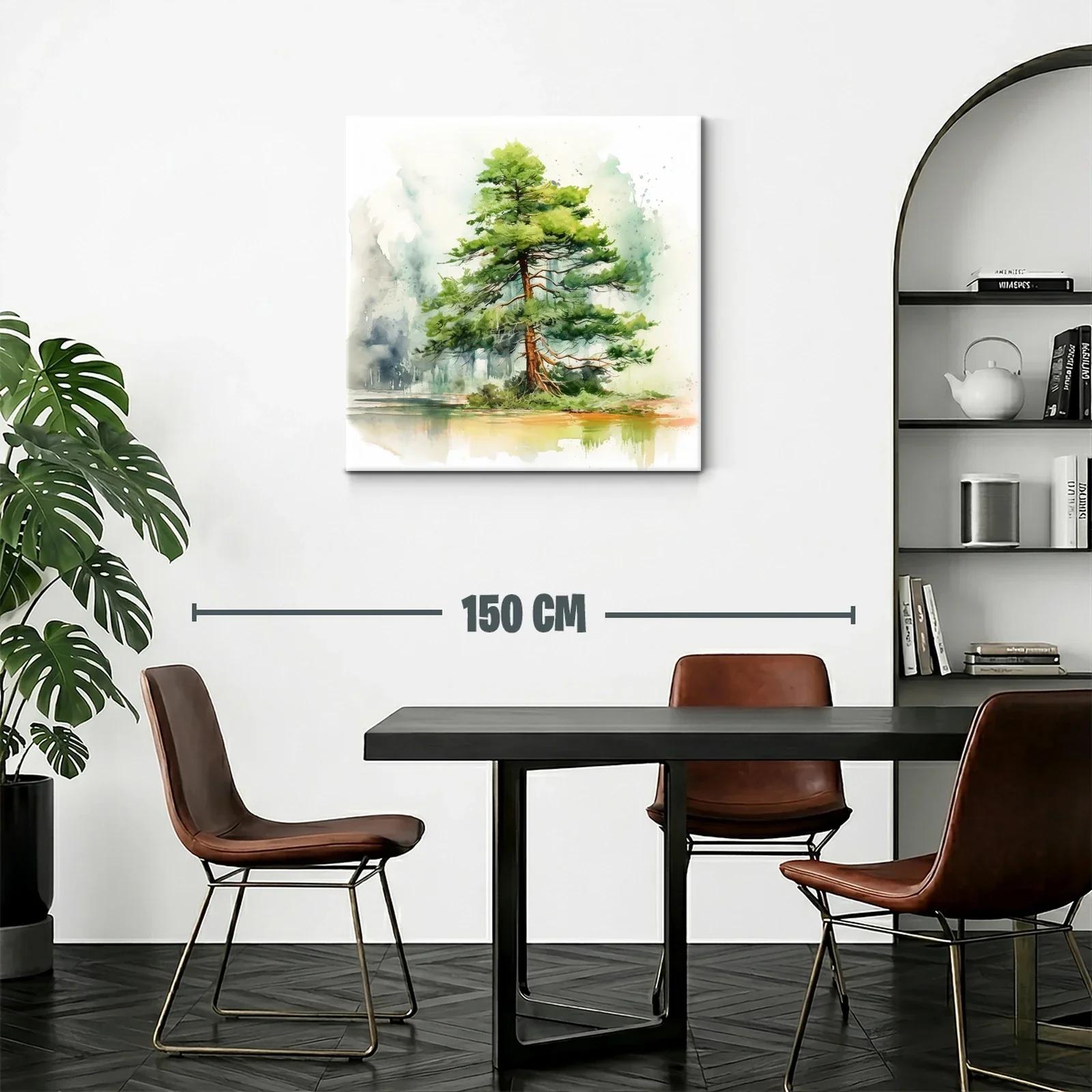 Elegante árbol solitario en paisaje sereno y natural — miniatura 2