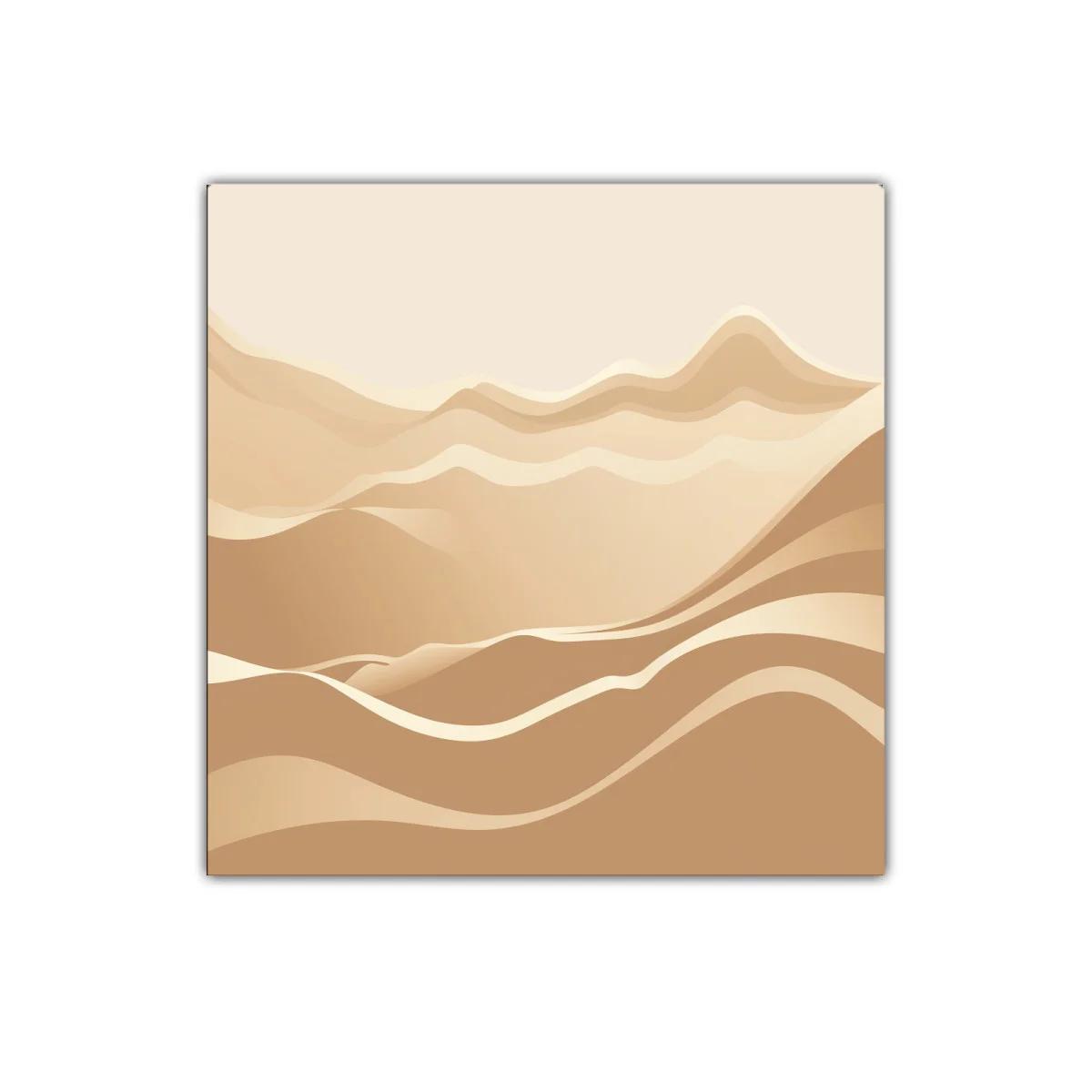 Paisaje abstracto en tonos neutros y formas onduladas — imagen principal