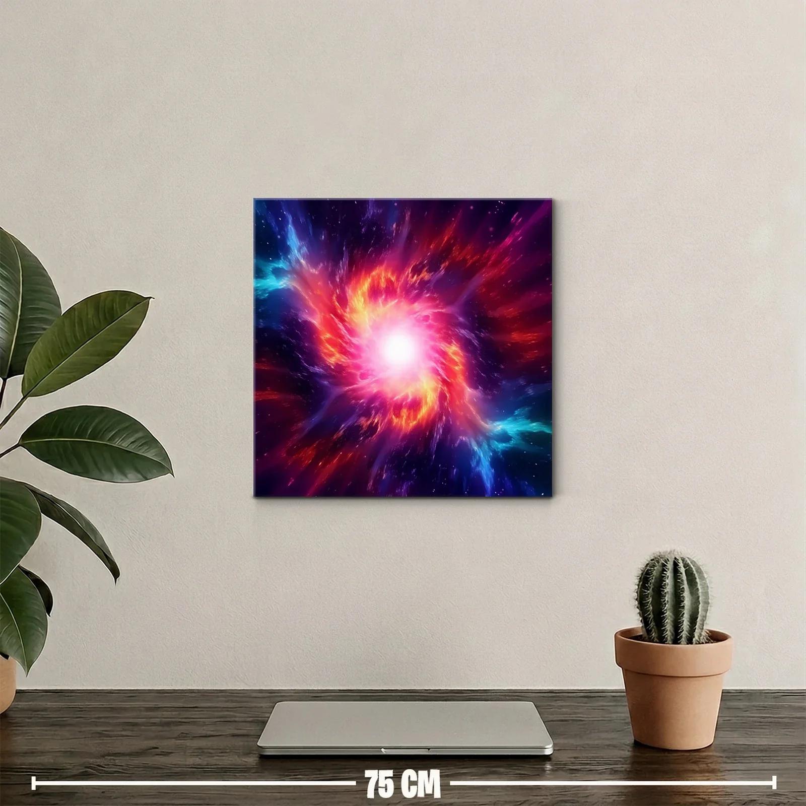 Impacto cósmico en tonos vibrantes y luminosos — miniatura 2