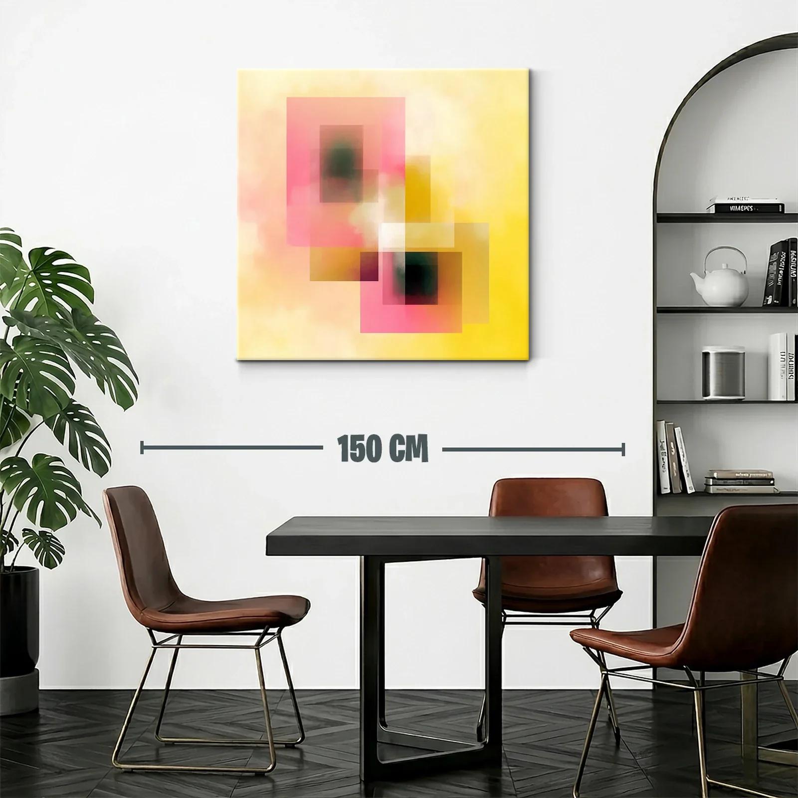 Composición abstracta con tonos cálidos y formas geométricas — miniatura 2