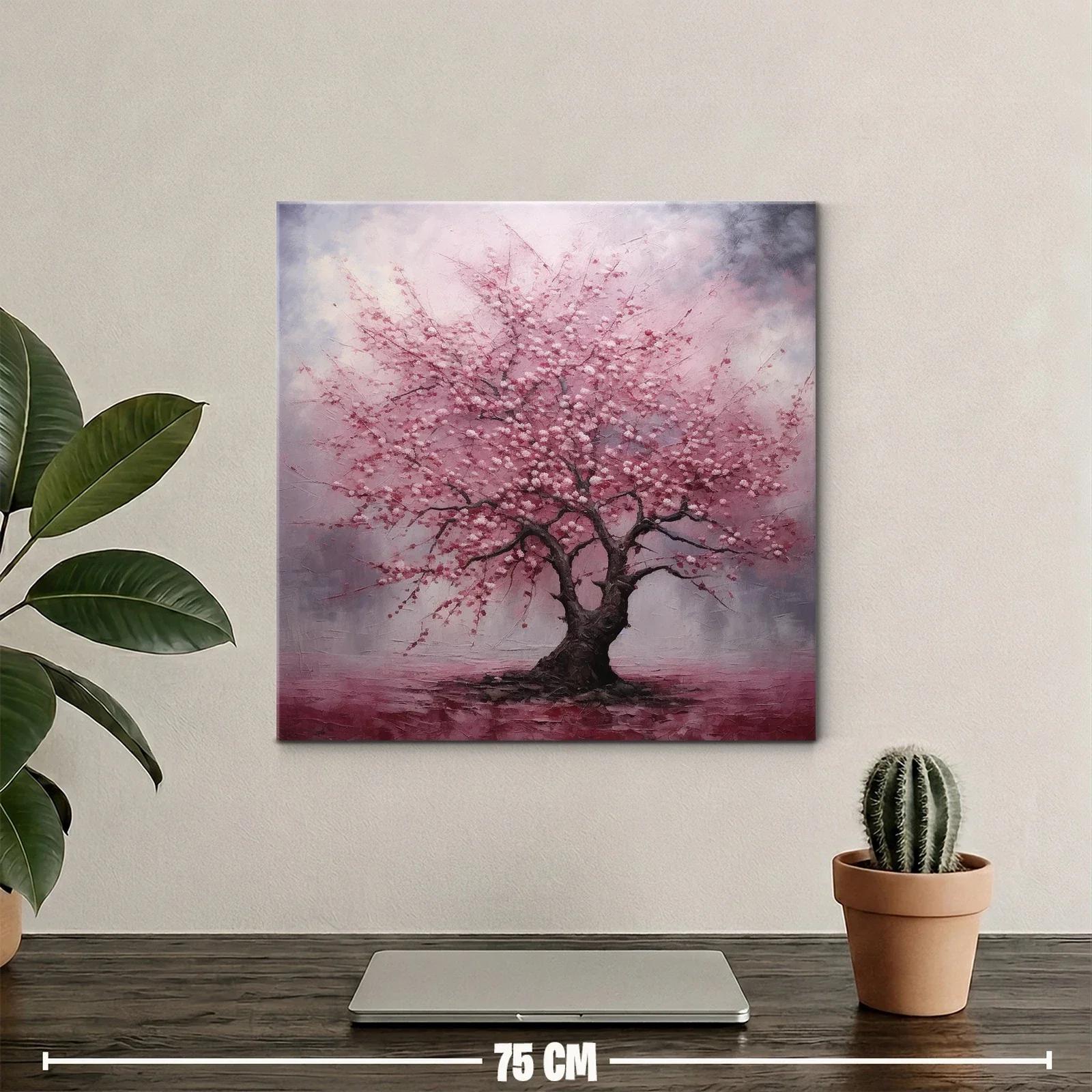 Árbol en flor con tonos rosados y ambiente etéreo — miniatura 2