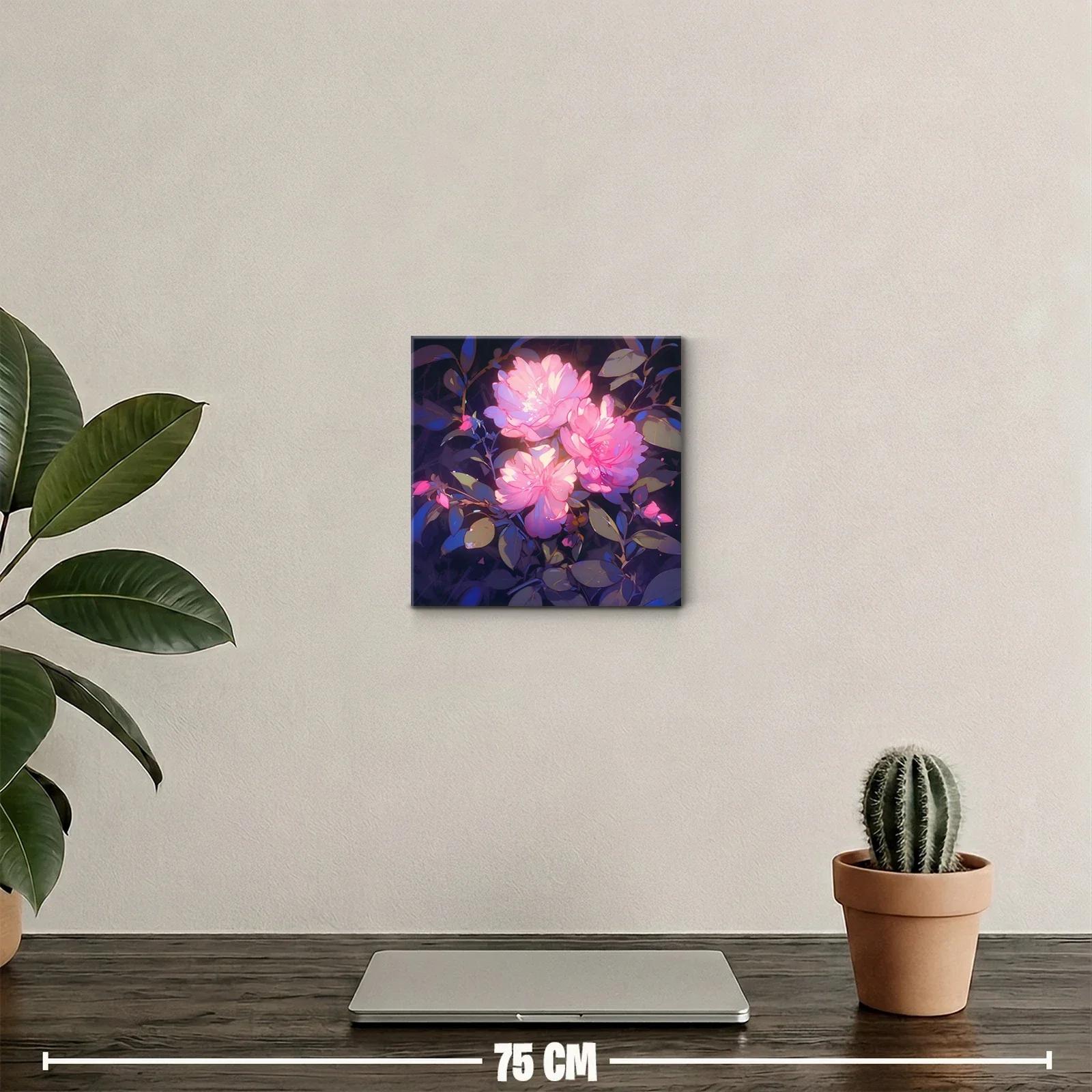Ramo de flores rosas con contraste vibrante — miniatura 2