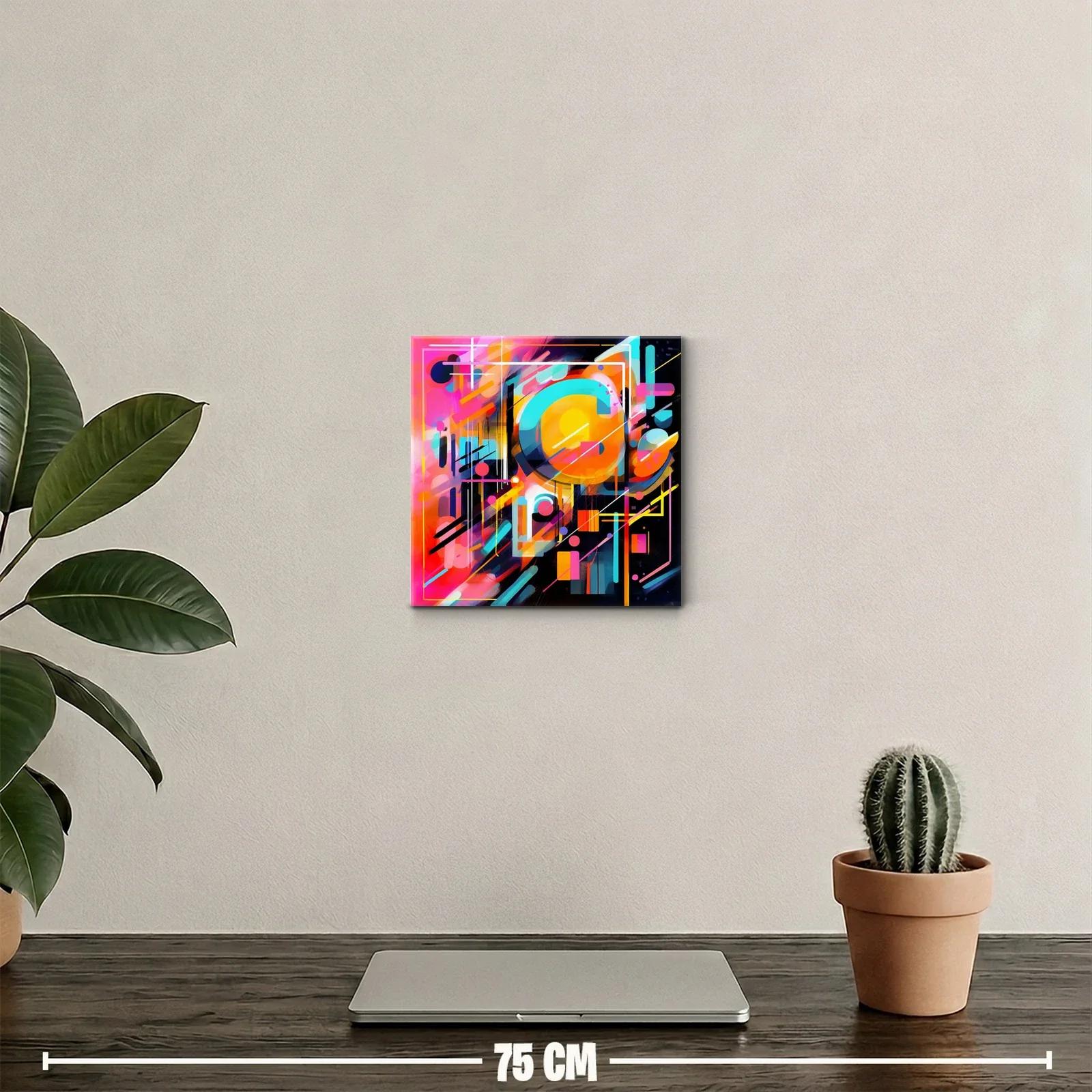 Composición abstracta vibrante con formas geométricas coloridas — miniatura 2