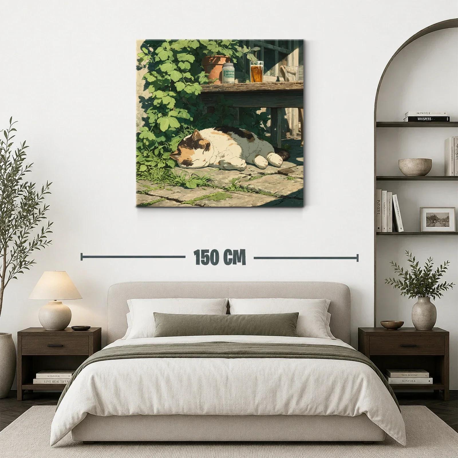 Tranquilidad felina bajo la cálida luz del sol — miniatura 3