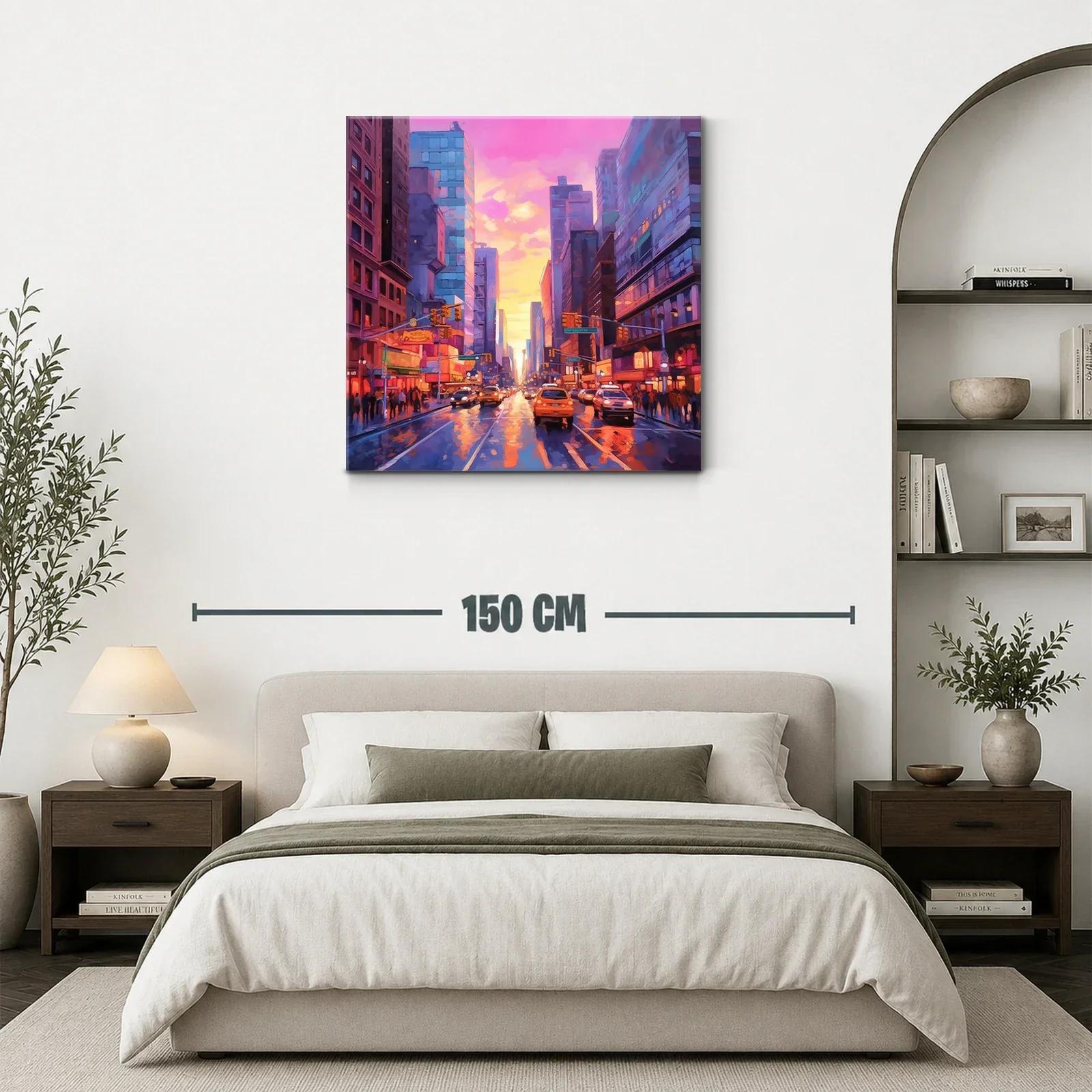 Atardecer urbano lleno de luz y movimiento vibrante — miniatura 3
