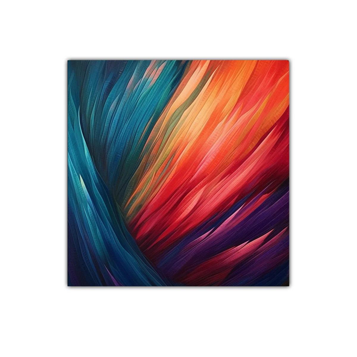 Cuadro vibrante con formas fluidas y colores intensos — miniatura 1