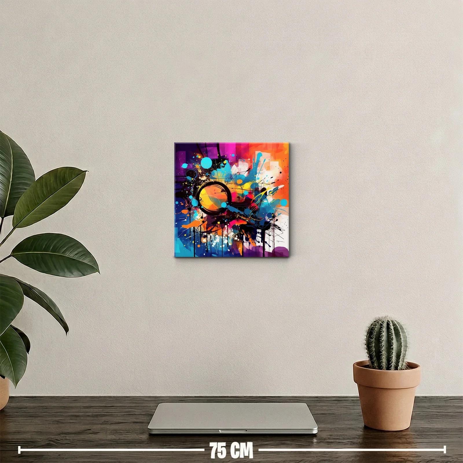Explosión de color y energía en composición abstracta vibrante — miniatura 2