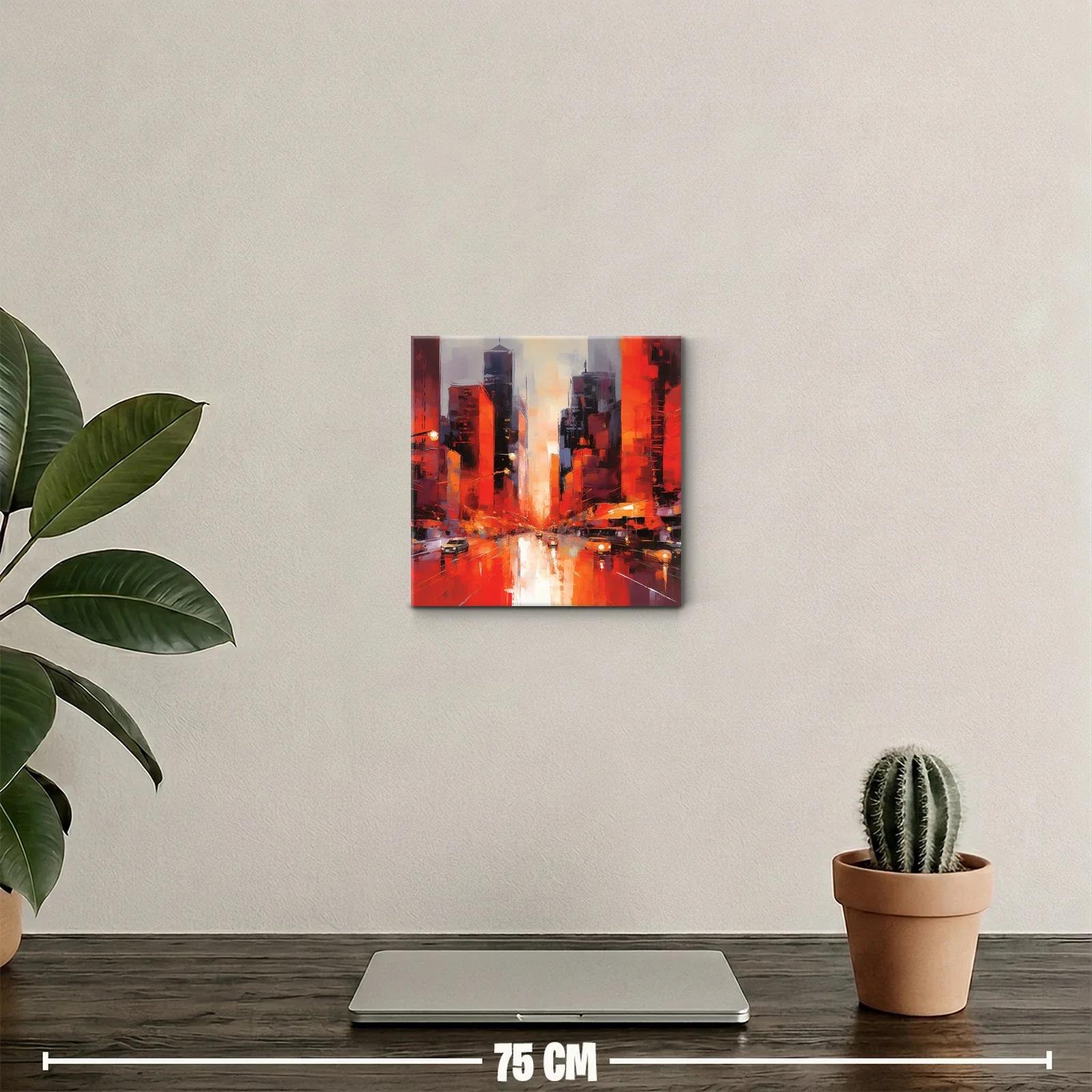 Atardecer vibrante en la ciudad moderna — miniatura 2