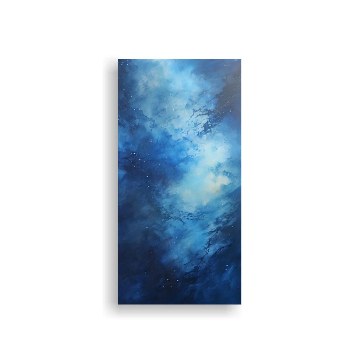 Cuadro nube azul abstracta con puntos de luz — imagen principal