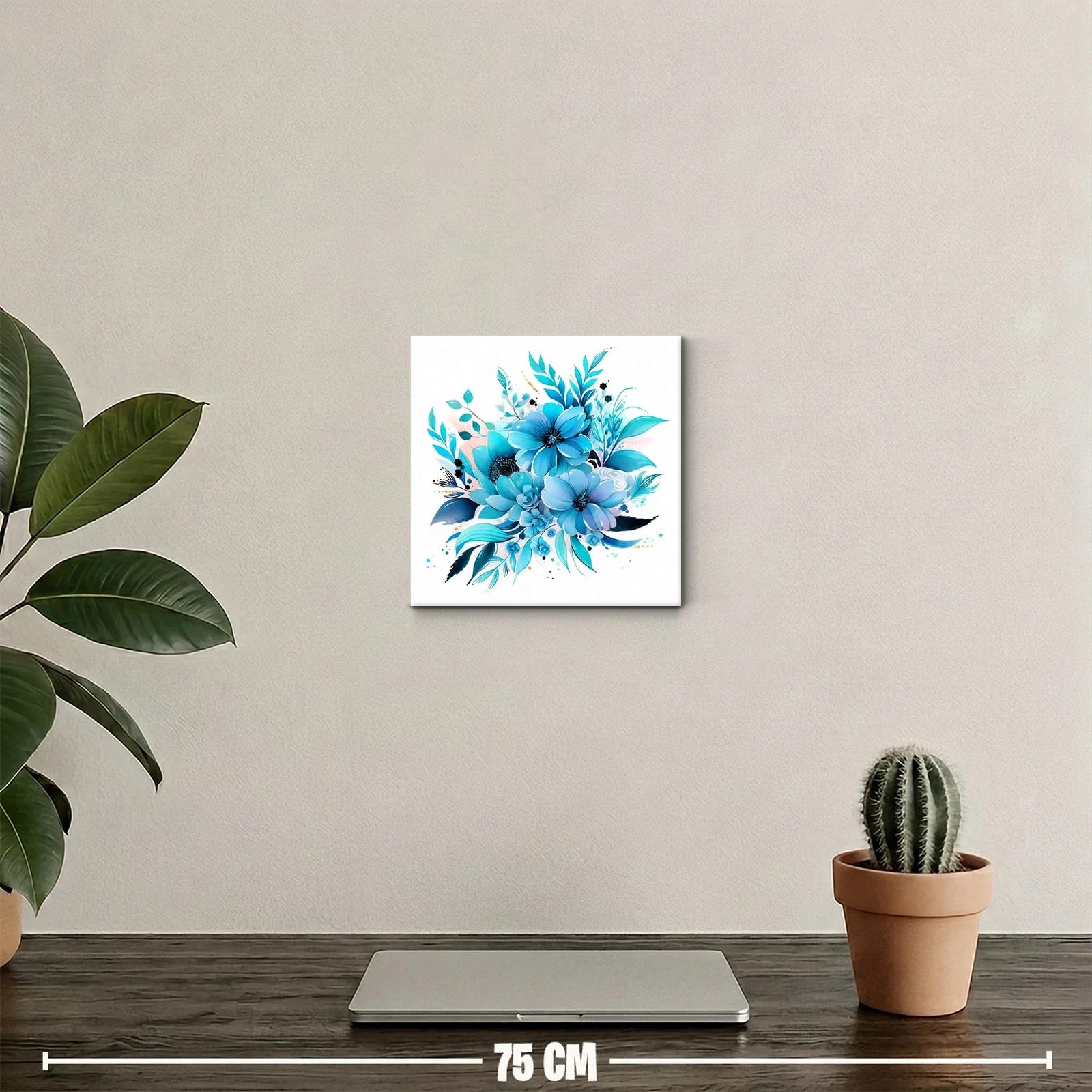 Ramo floral en tonos azules para ambiente relajante — miniatura 2