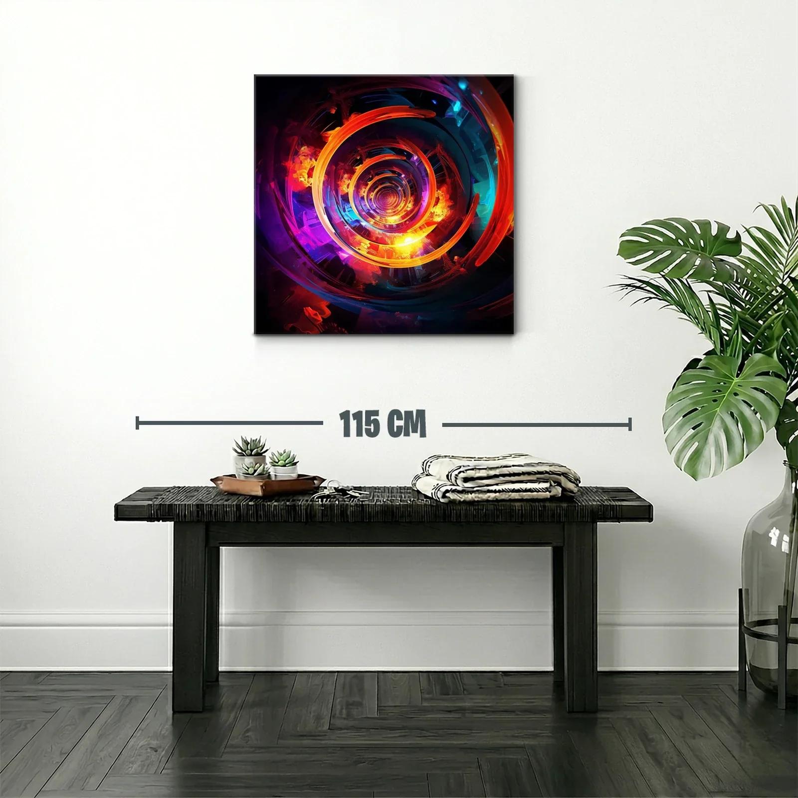 Espiral vibrante con contrastes intensos y reflejos luminosos — miniatura 2