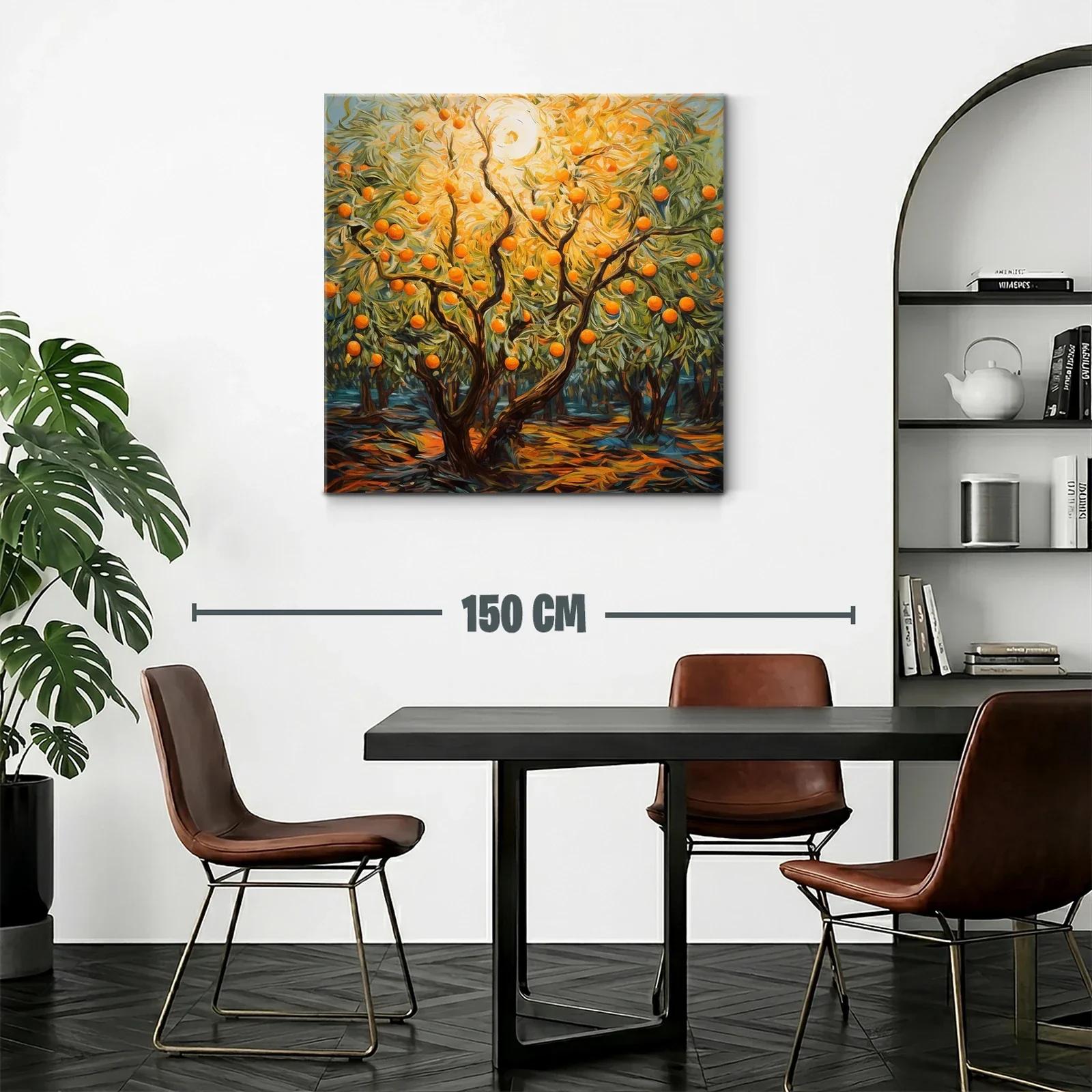Árbol de naranjas iluminado por sol radiante — miniatura 2