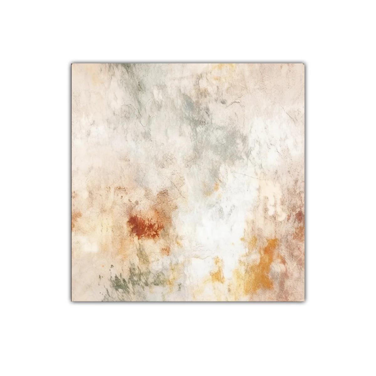 Cuadro decorativo abstracto en tonos cálidos y neutros