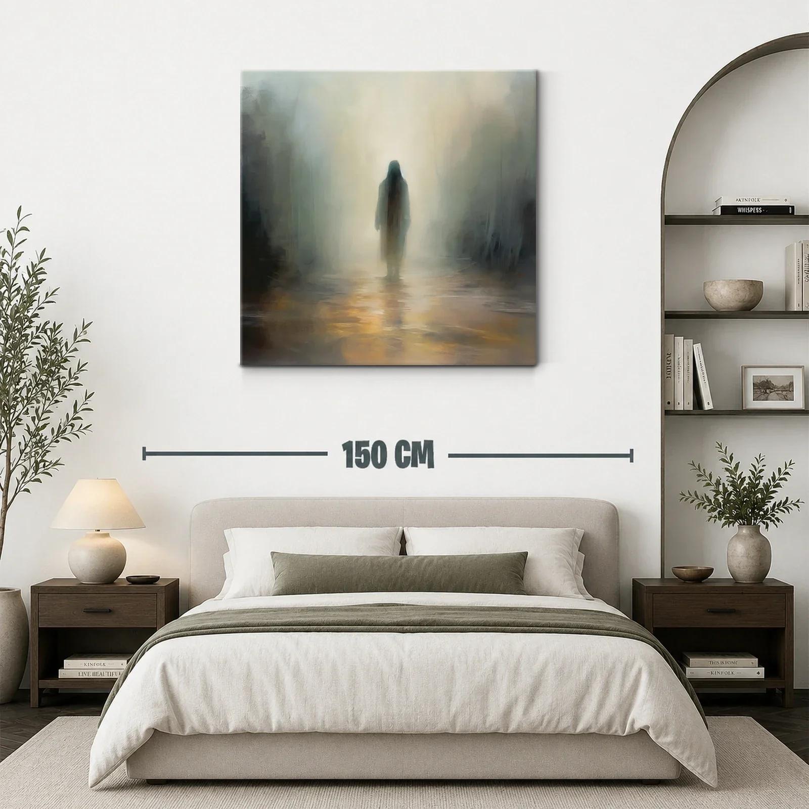 Escena etérea con figura solitaria en ambiente brumoso — miniatura 3