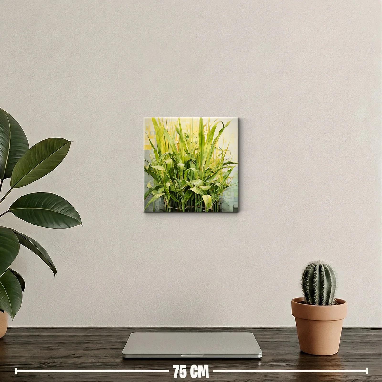Cuadro decorativo con frondoso follaje verde luminoso — miniatura 2