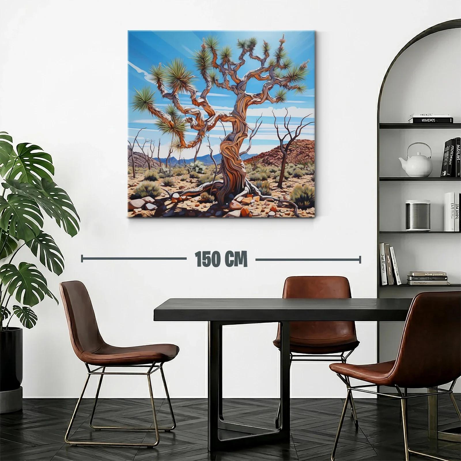 Árbol desértico con ramas retorcidas bajo cielo azul — miniatura 2