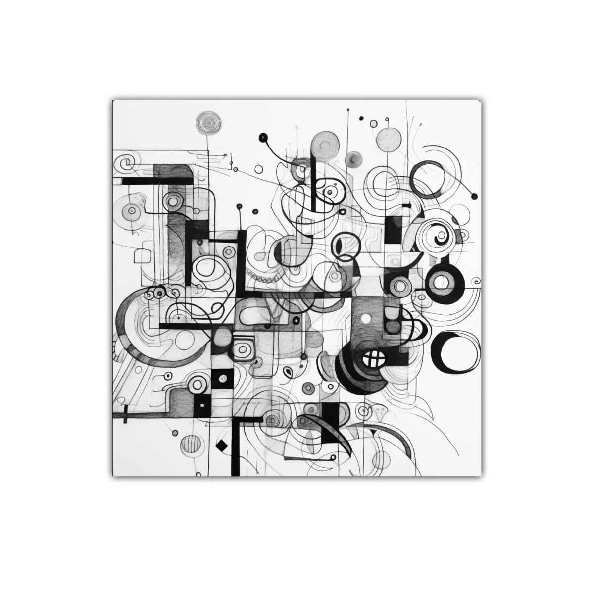 Composición abstracta en líneas y formas geométricas — imagen principal