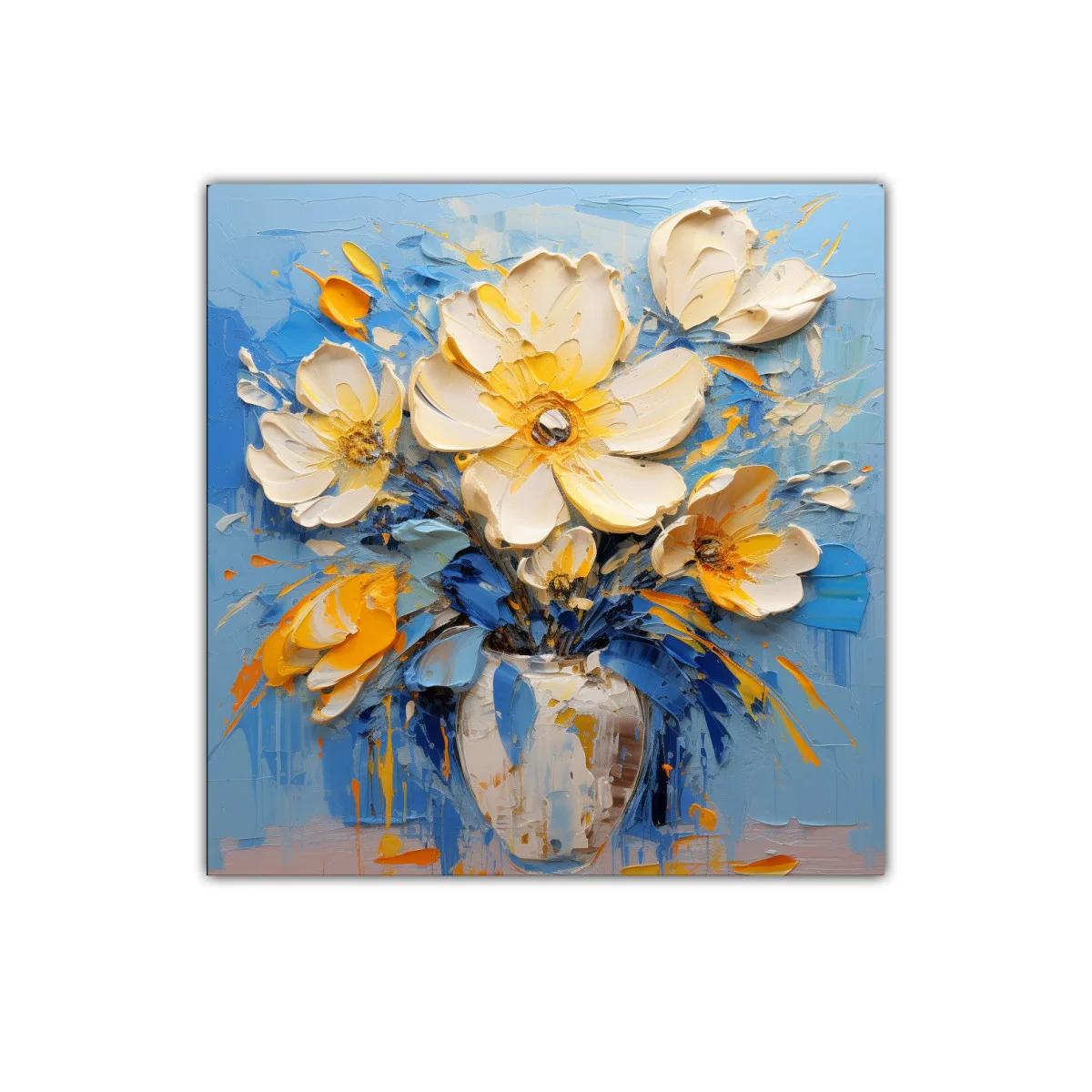 Cuadro decorativo ramo de flores vibrantes y modernas — imagen principal