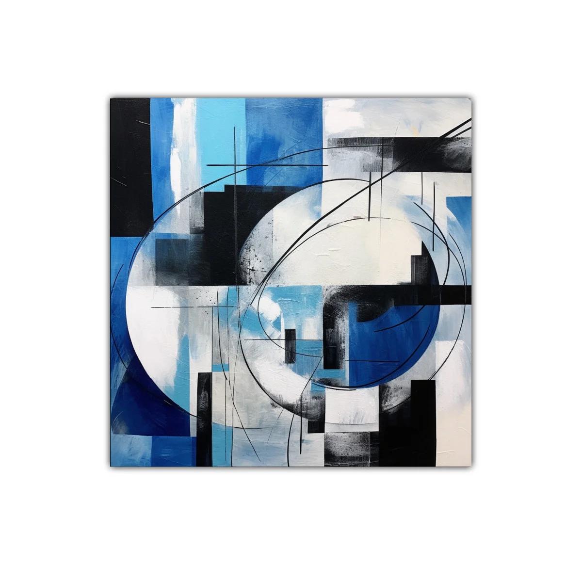 Composición abstracta en tonos azules y negros — imagen principal