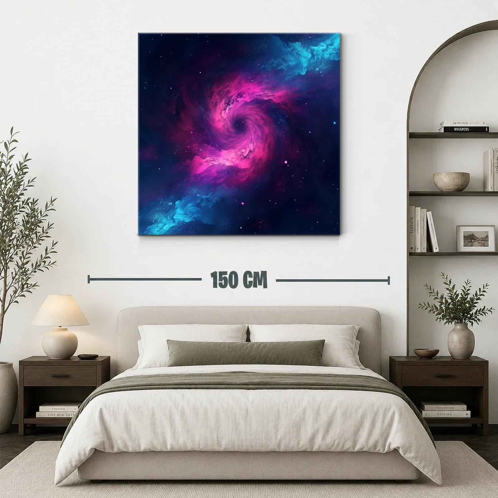 Explosión Cósmica en Tonos Vivos de Azul y Rosa — miniatura 3
