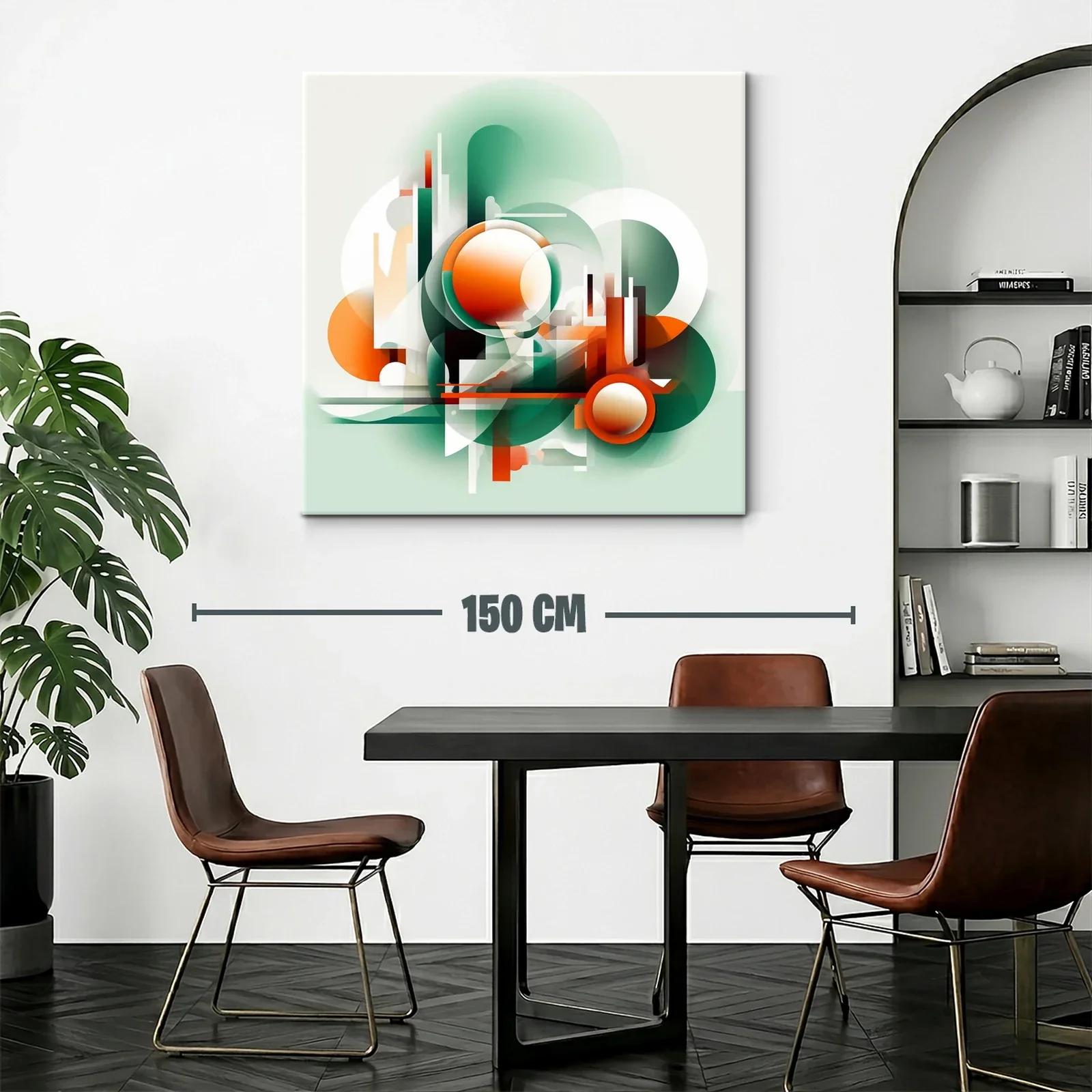 Composición abstracta con formas geométricas vibrantes — miniatura 2