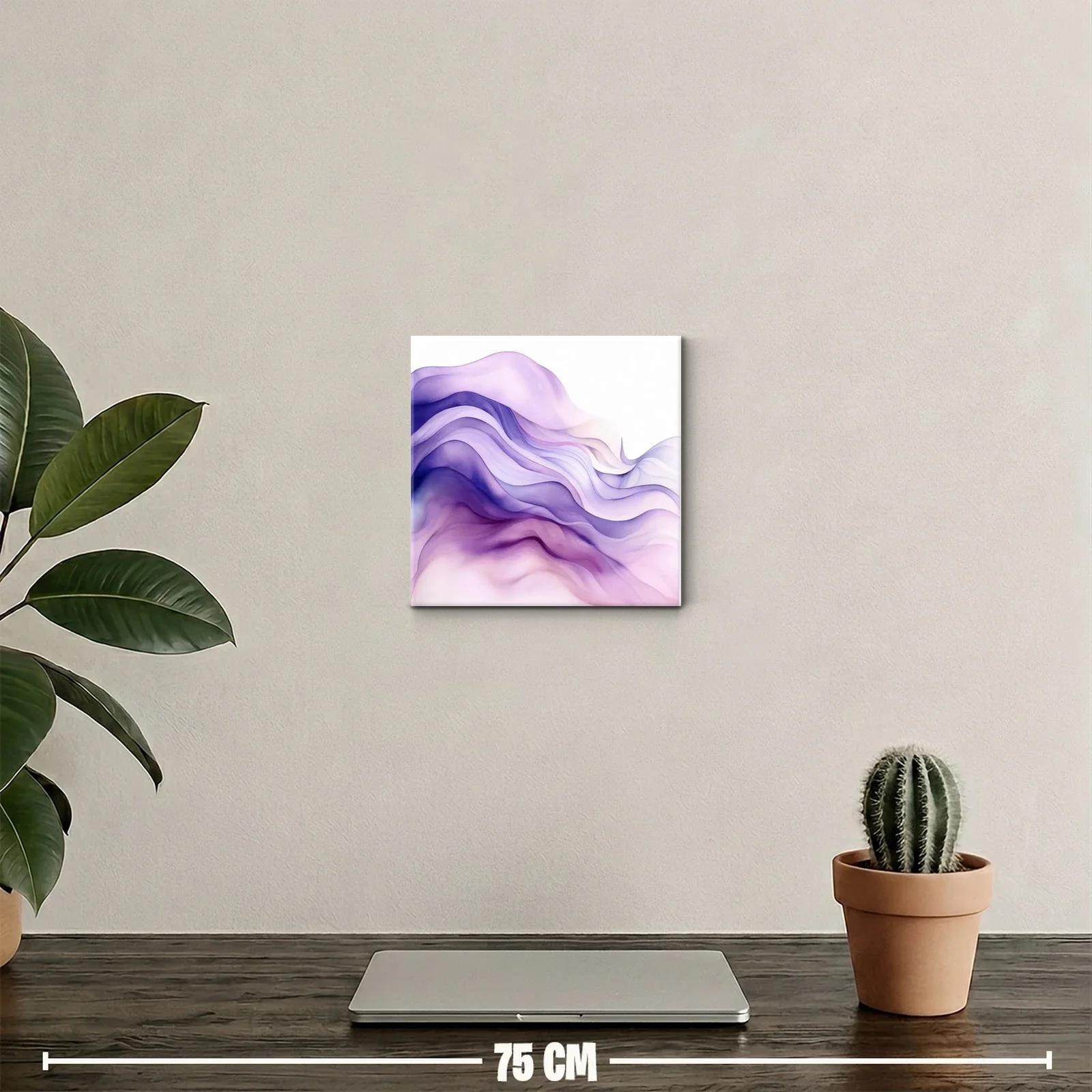Composición abstracta en tonos morados y lilas suaves — miniatura 2