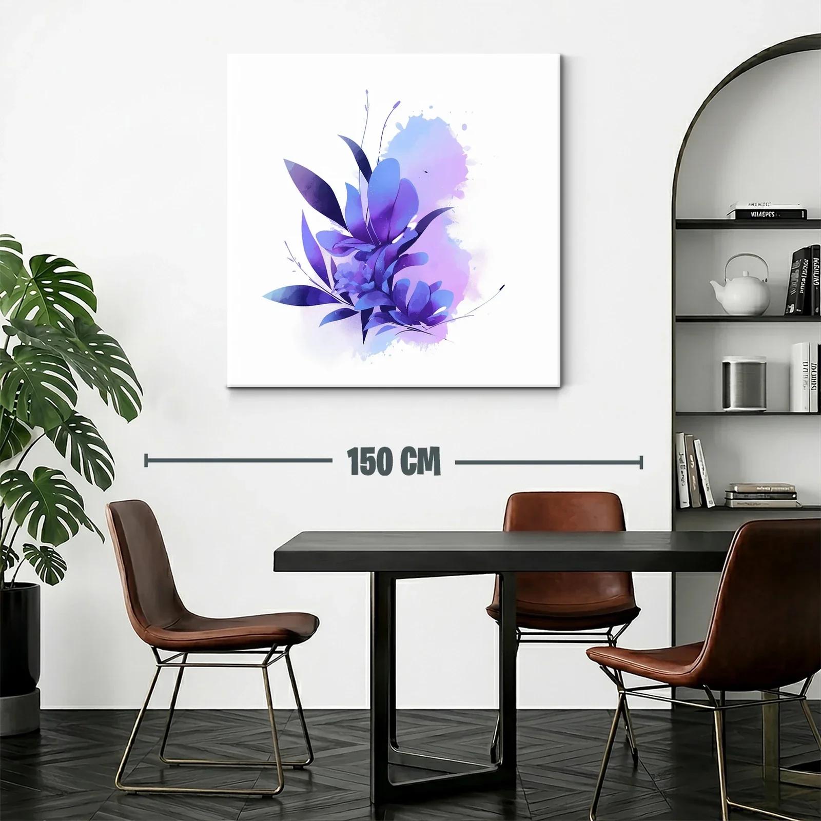 Composición floral en tonos violetas y azules suaves — miniatura 2