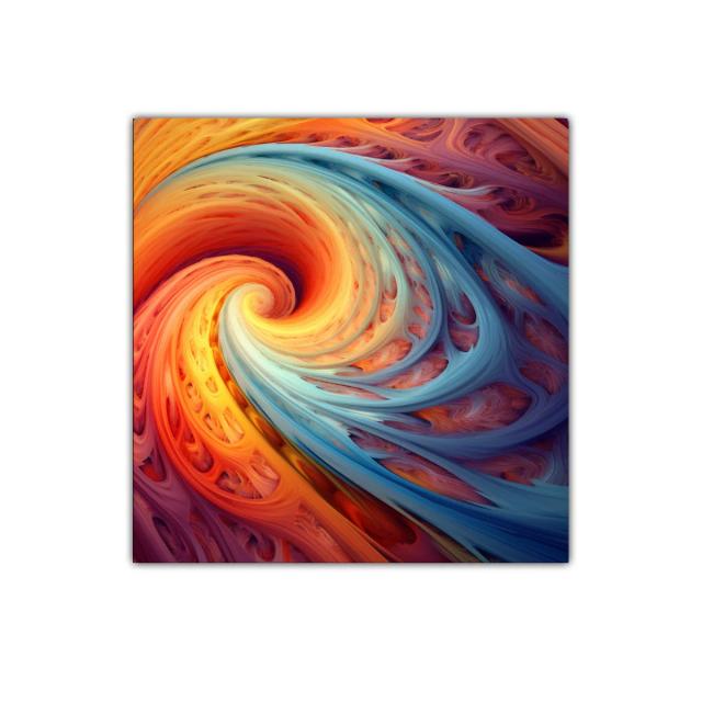 Explosión de colores en remolino dinámico y vibrante