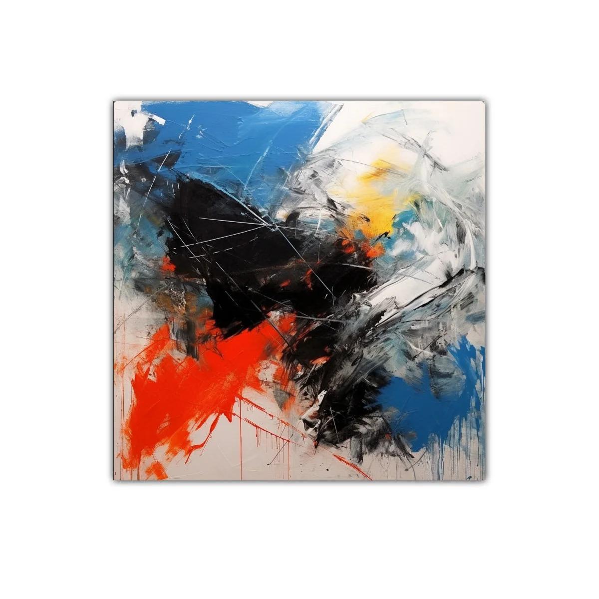 Explosión de color y energía en composición abstracta dinámica — imagen principal