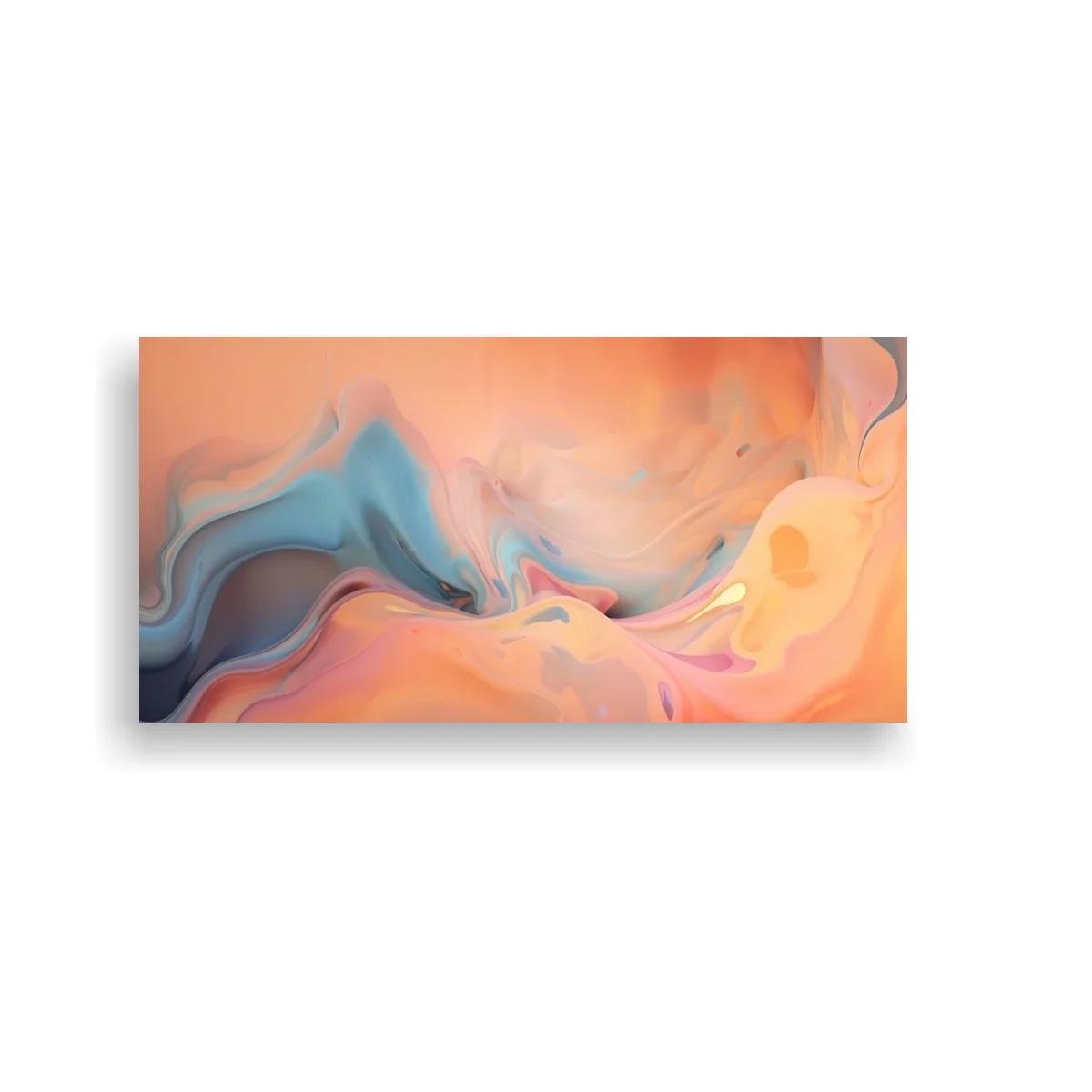 Cuadro remolino abstracto de color con pliegues fluidos — imagen principal