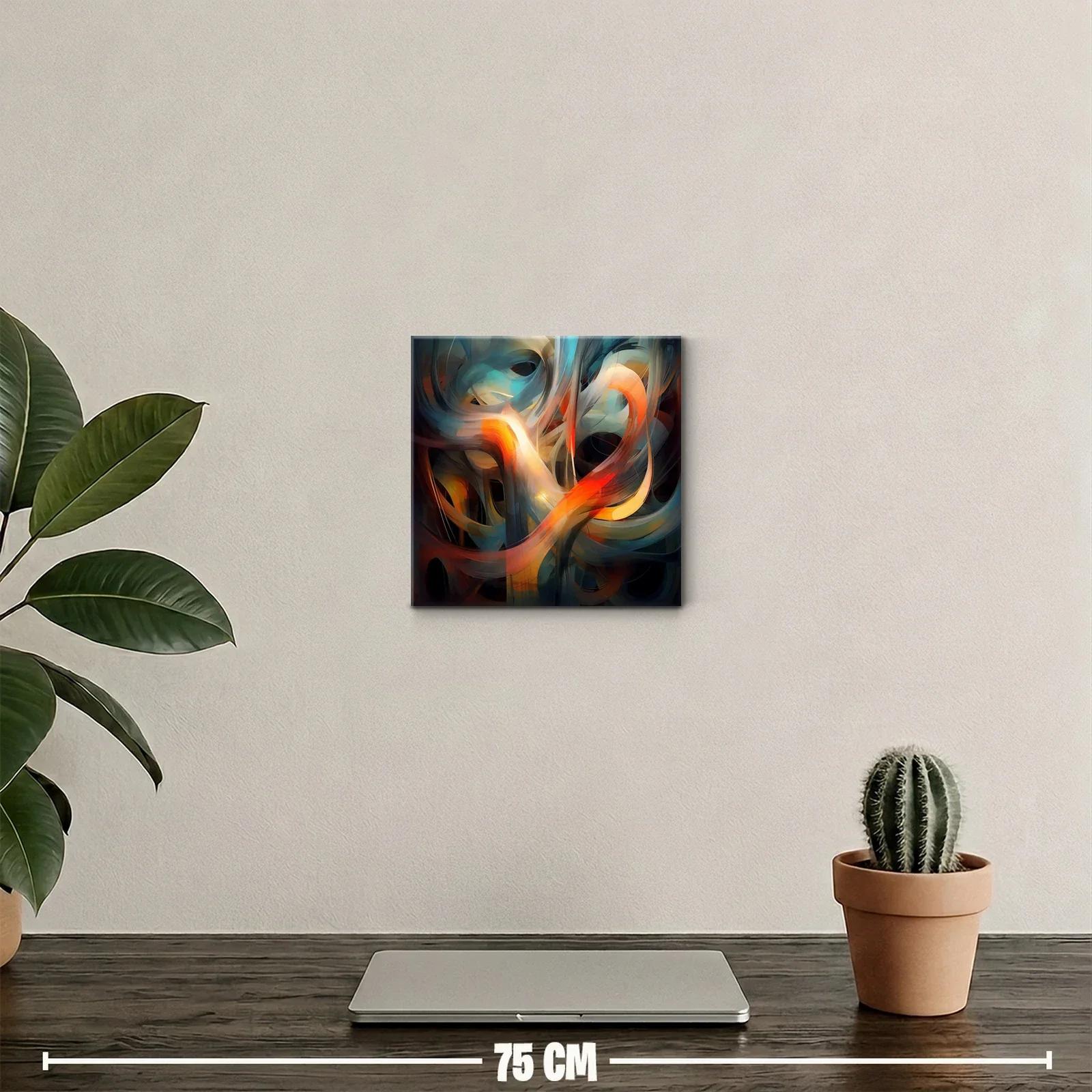 Movimiento abstracto en tonos cálidos y fríos — miniatura 2