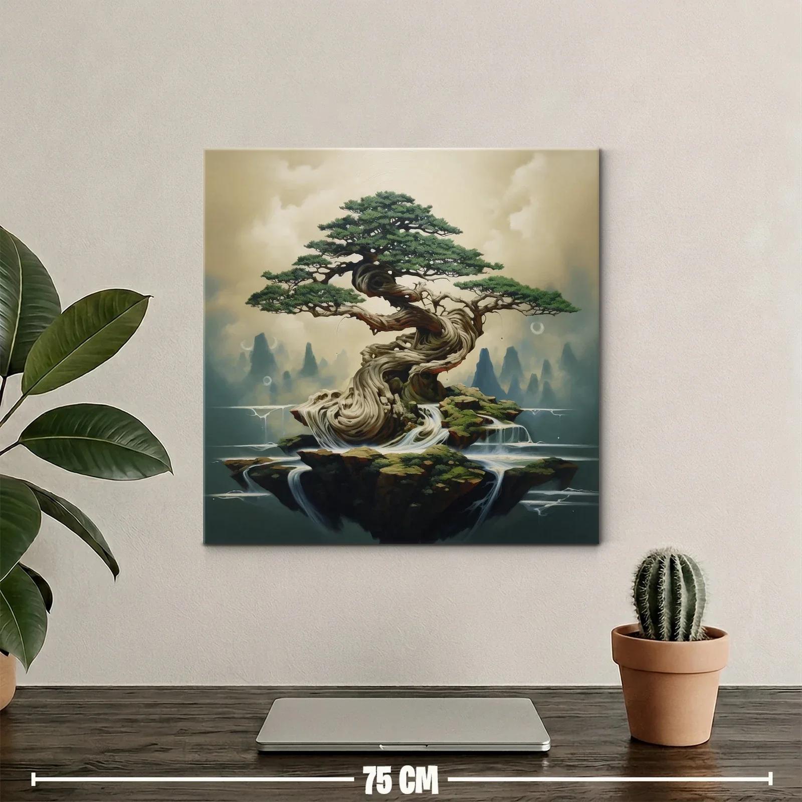 Árbol místico entre aguas y rocas flotantes — miniatura 2