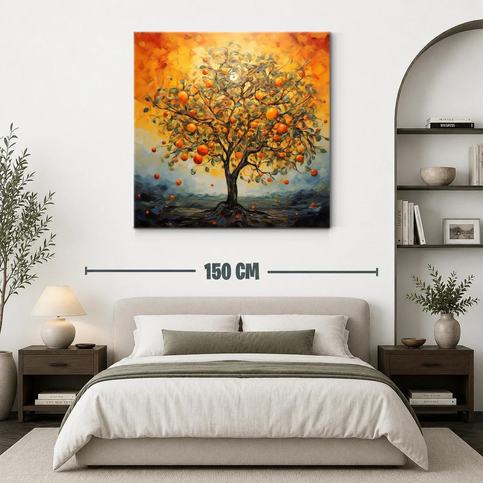 Árbol de naranjas en luz dorada vibrante — miniatura 3