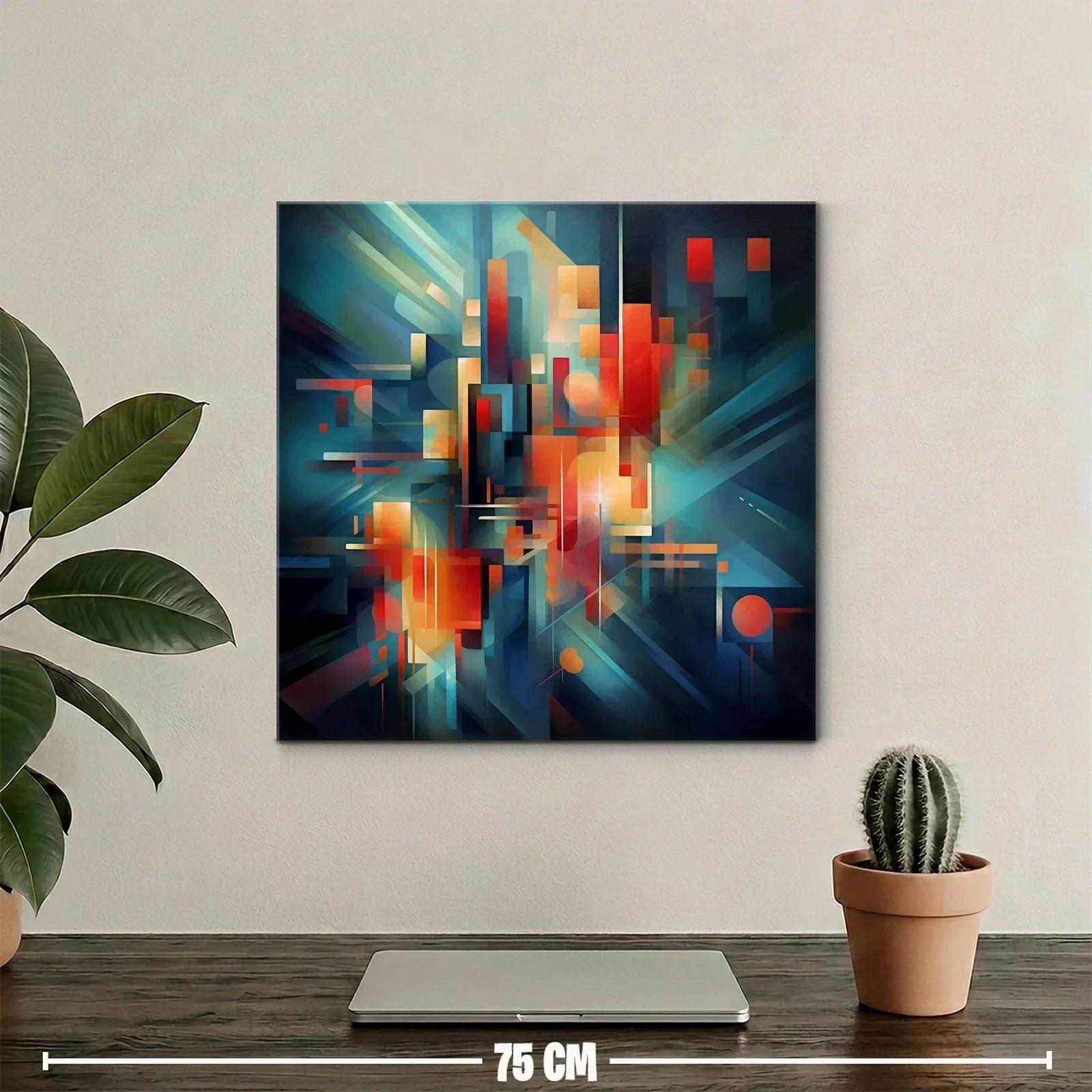 Composición abstracta con luces y formas geométricas vibrantes — miniatura 2
