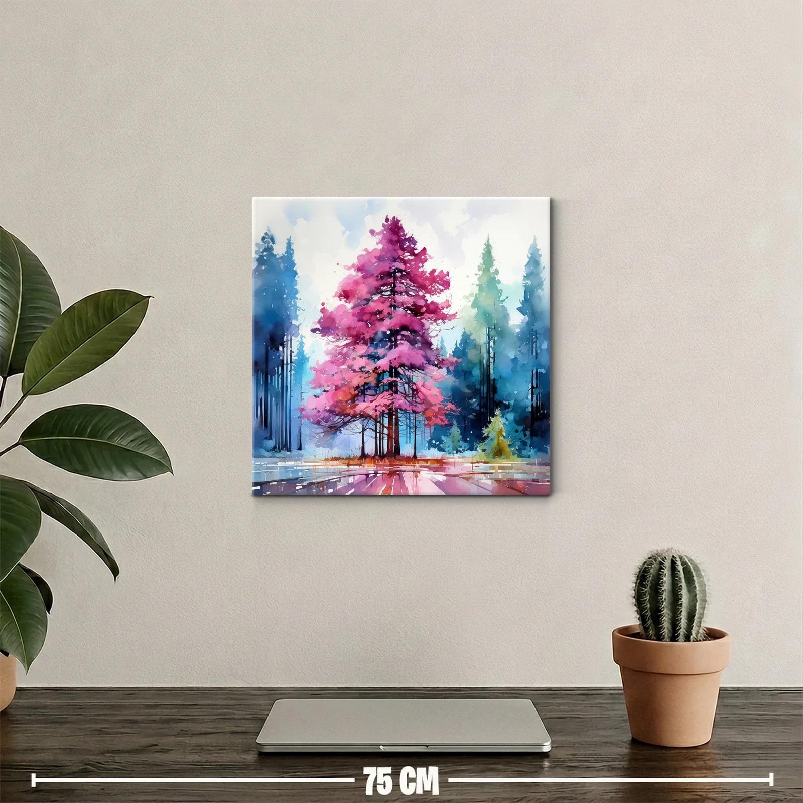 Elegancia natural con tonos vibrantes en paisaje boscoso — miniatura 2