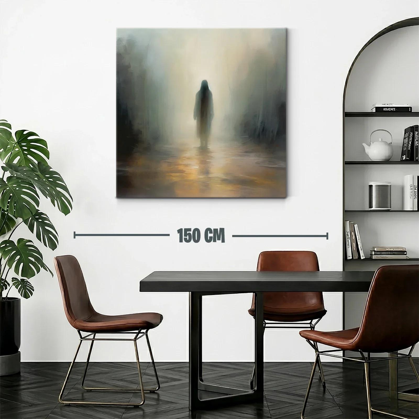 Escena etérea con figura solitaria en ambiente brumoso — miniatura 2
