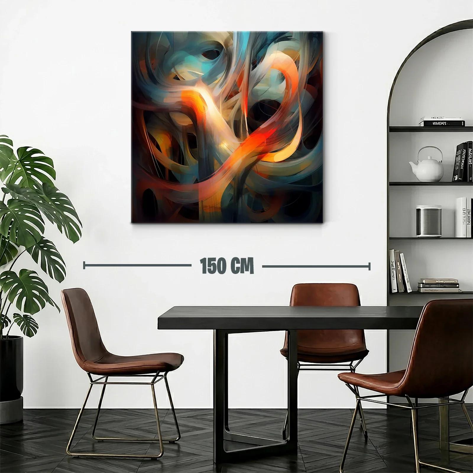 Movimiento abstracto en tonos cálidos y fríos — miniatura 2
