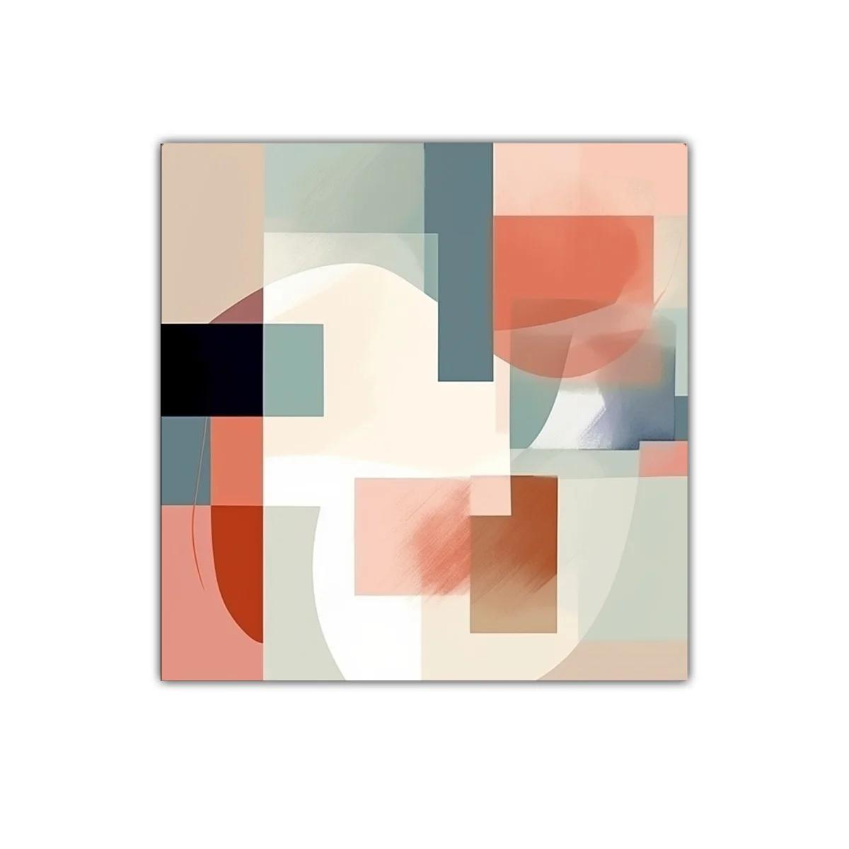 Composición abstracta con tonos cálidos y formas geométricas — imagen principal