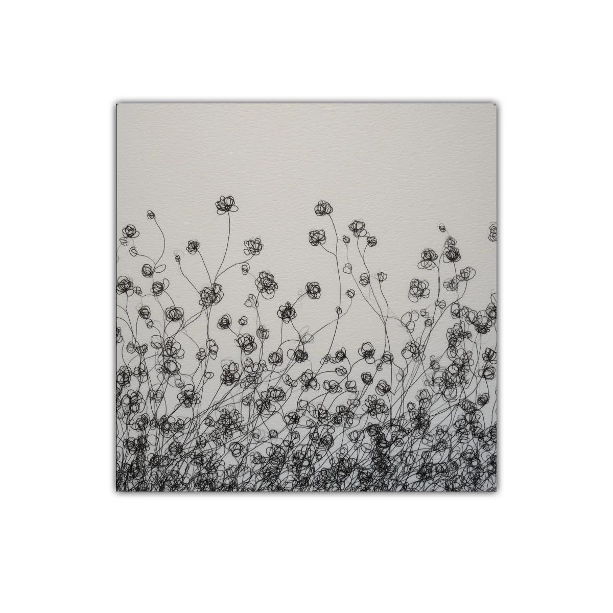 Composición floral minimalista en trazos delicados