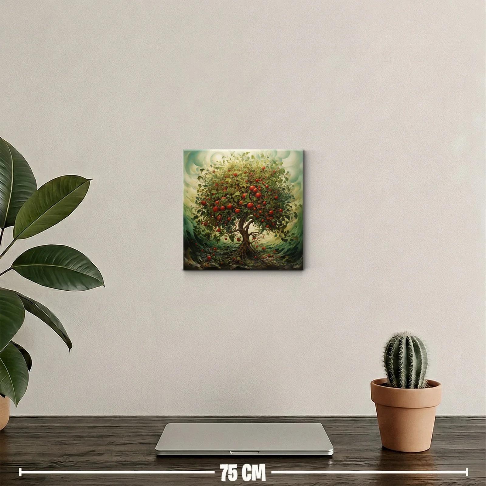 Árbol frutal en pleno esplendor con tonos vivos y naturales — miniatura 2