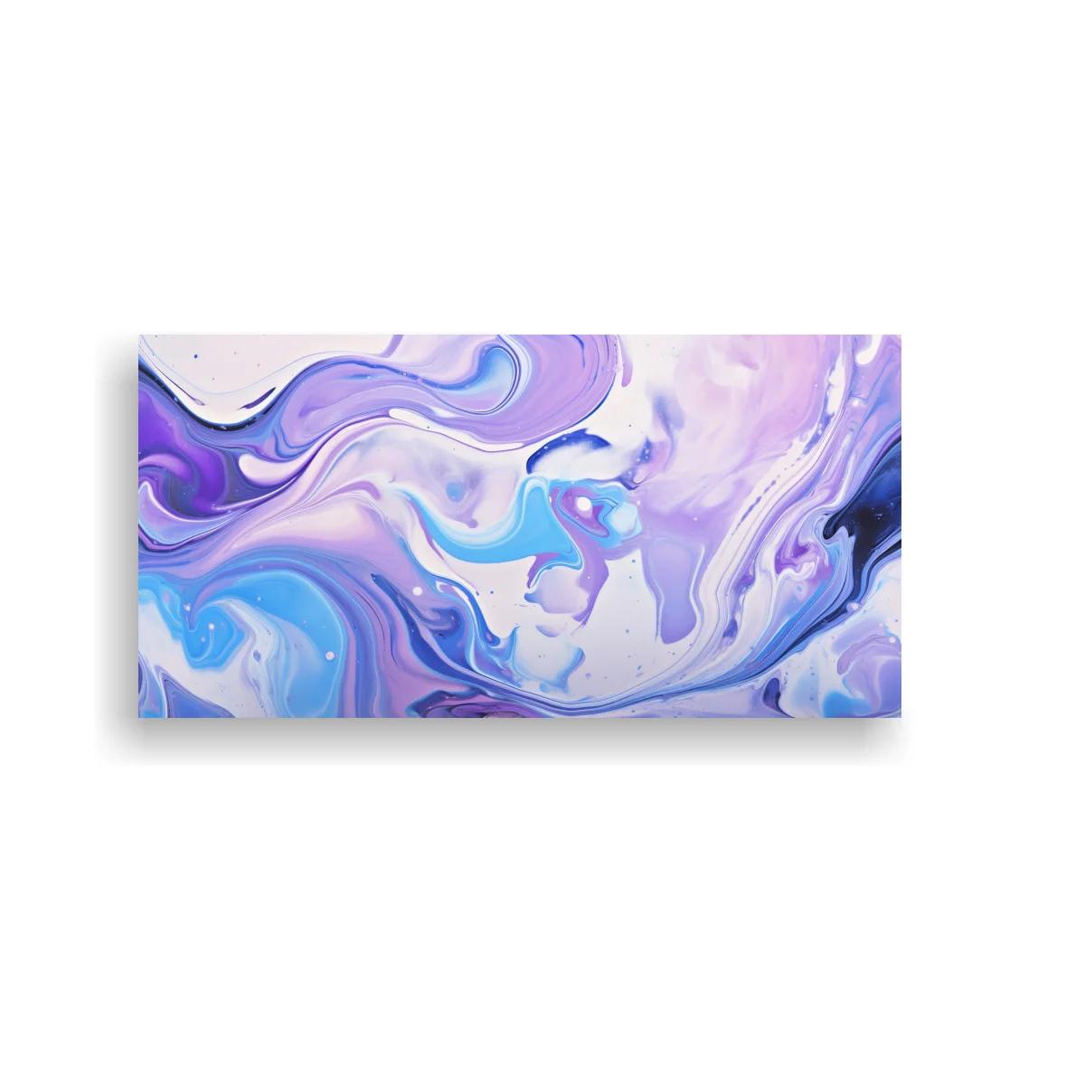 Cuadro remolino de pintura fluida violeta — imagen principal